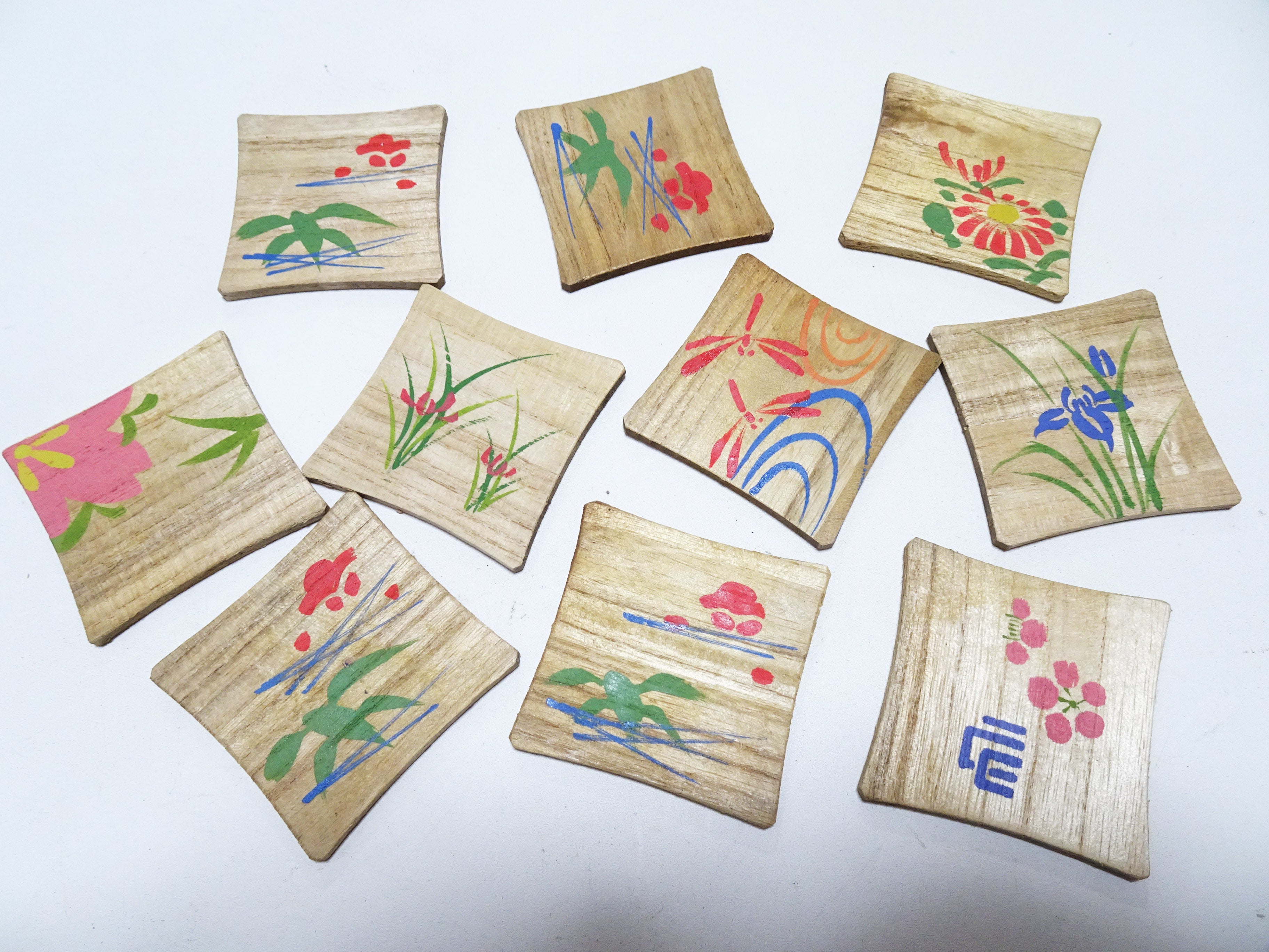 Vintage Japanese Wooden Thread Spools 10sets 17458