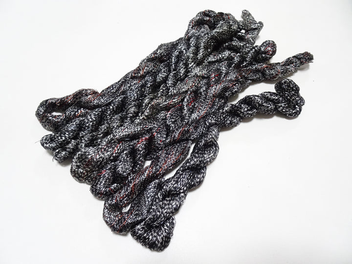 Japanese Vintage Super Rare Mud Dyeing kasuri loose Twisted Silk Thread Sets Embroidery & weave 13421