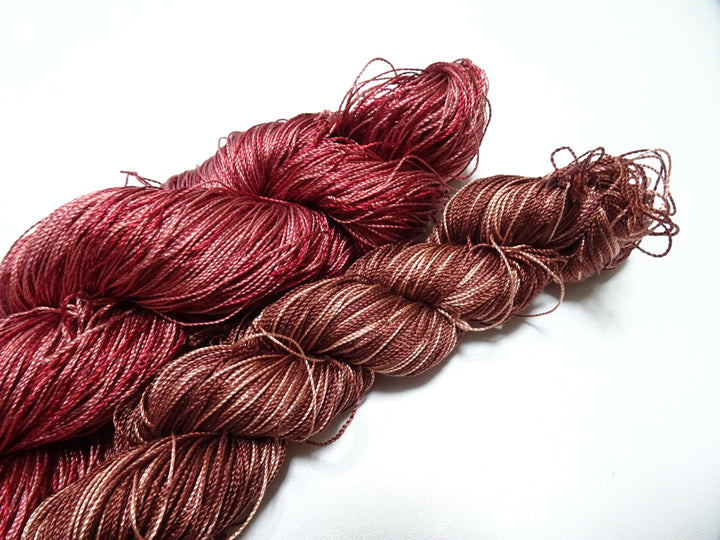 Japanese Vintage Twisted Silk Thread 2sets Embroidery & Weaving 18443