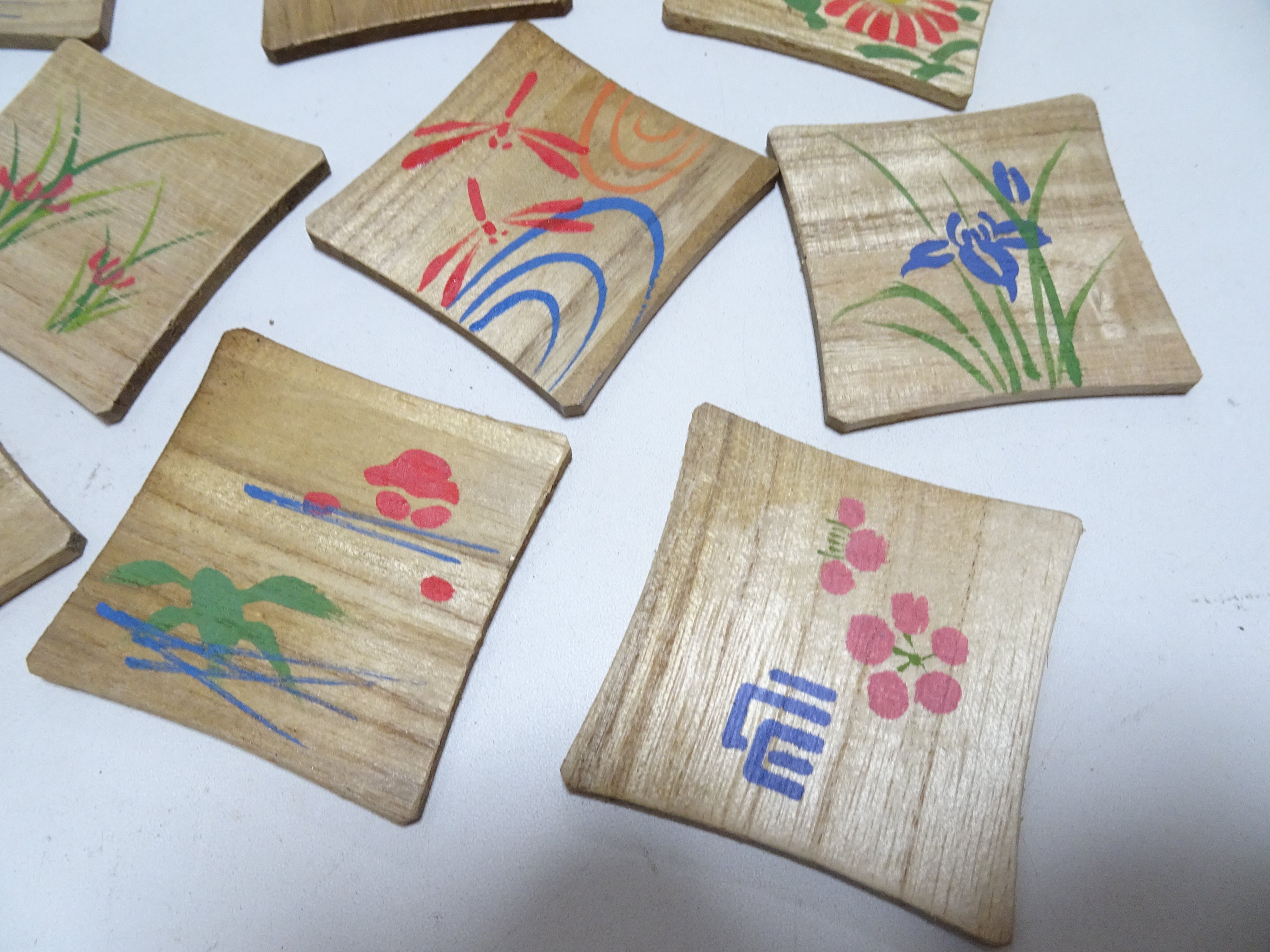 Vintage Japanese Wooden Thread Spools 10sets 17458