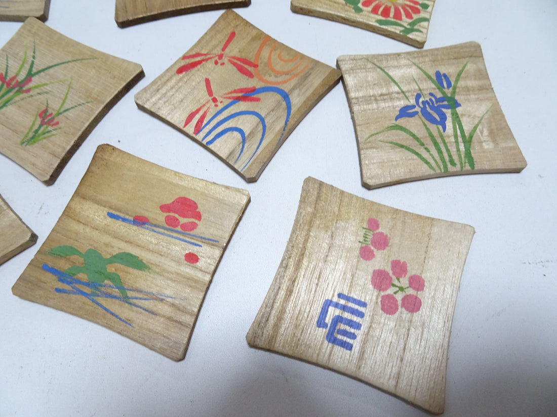 Vintage Japanese Wooden Thread Spools 10sets 17458