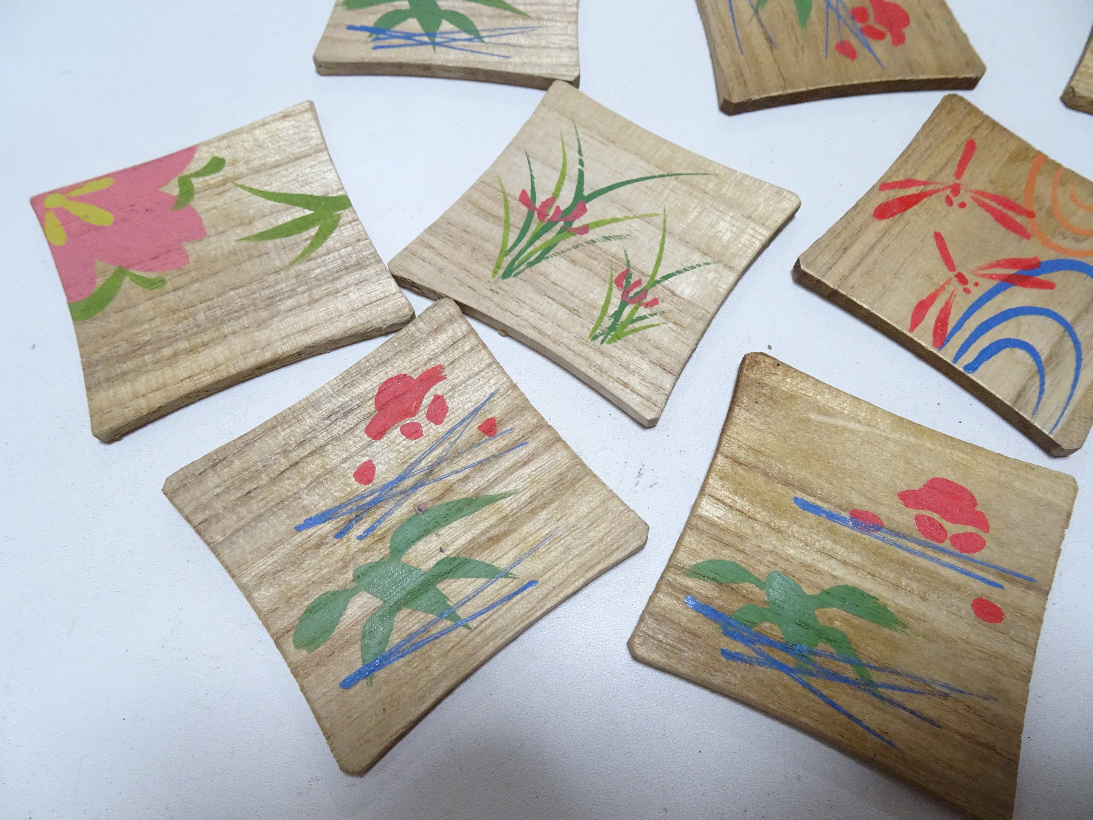 Vintage Japanese Wooden Thread Spools 10sets 17458