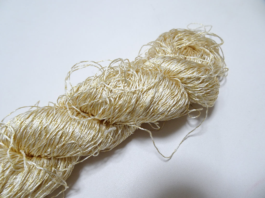 Japanese vintage high class rare silk thread Mixture of Gold embroidery 9522