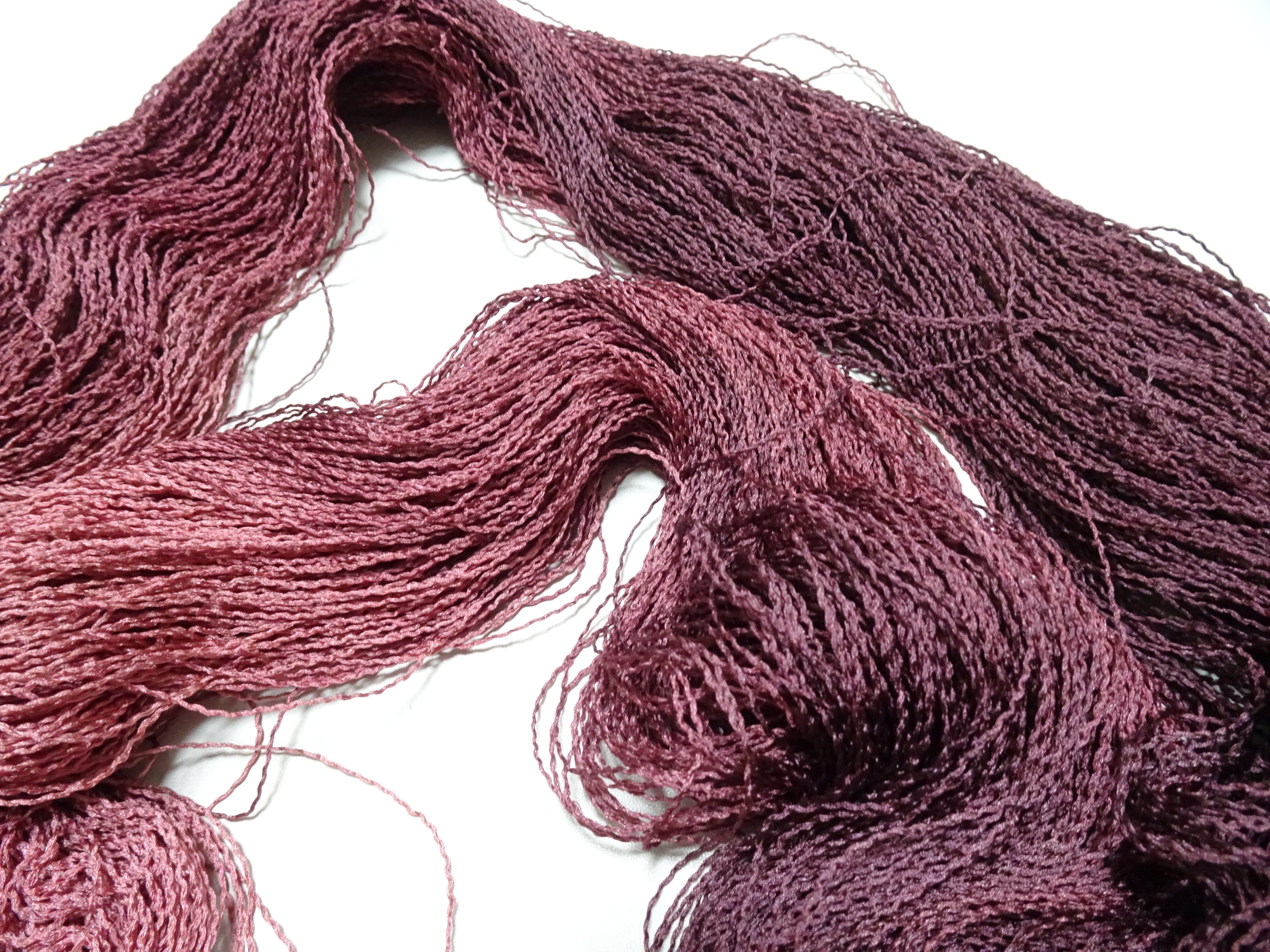 Japanese Tanaka Gen Silk – One-of-a-Kind Hand-Dyed Artistic Silk Thread, Rare Japanese Artisan Yarn, Limited Stock 19119
