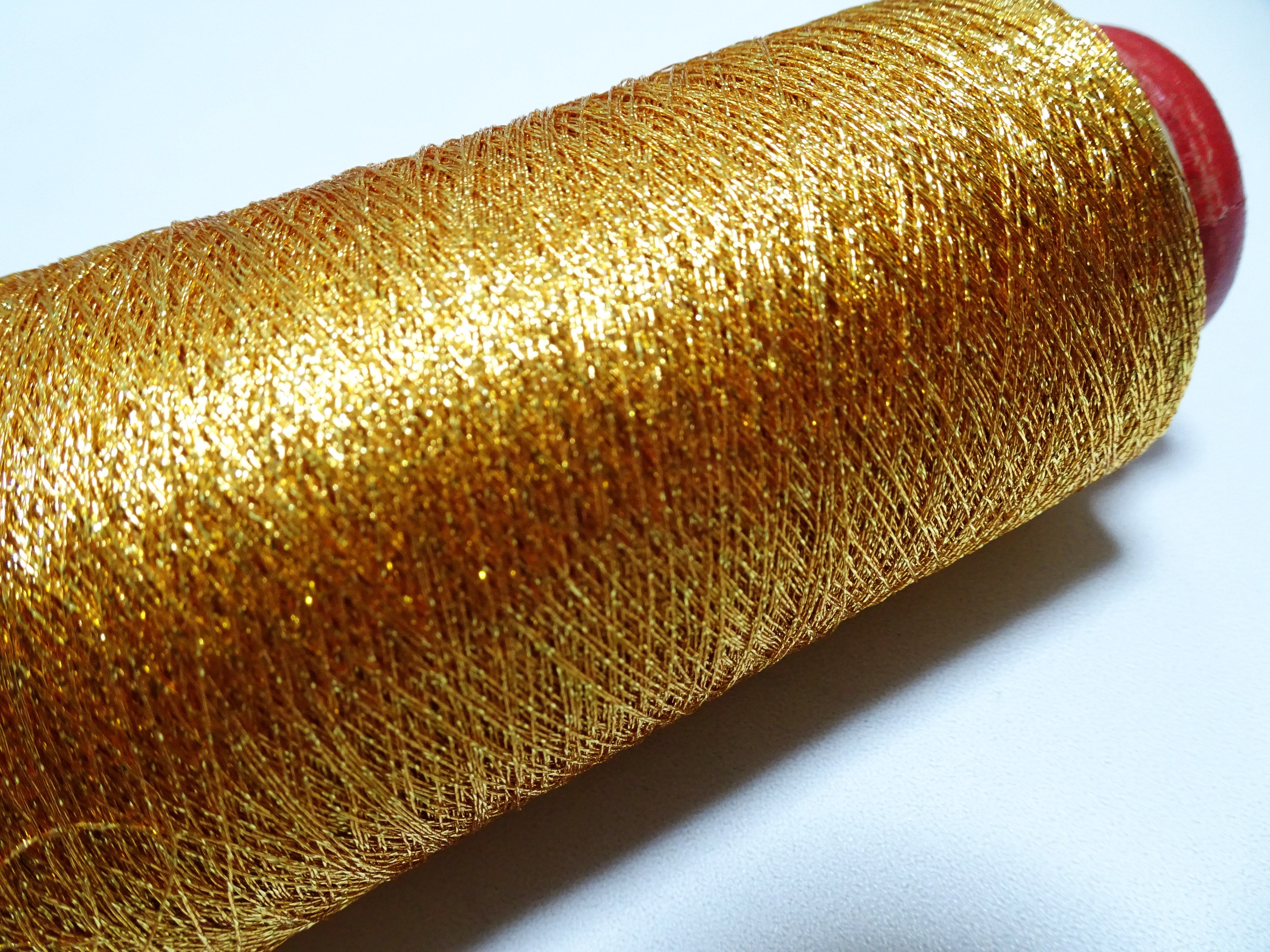 Japanese Vintage Gold Leaf Thread With Spiral Metallic Wrap Embroidery 2000M  0.16mm  16481