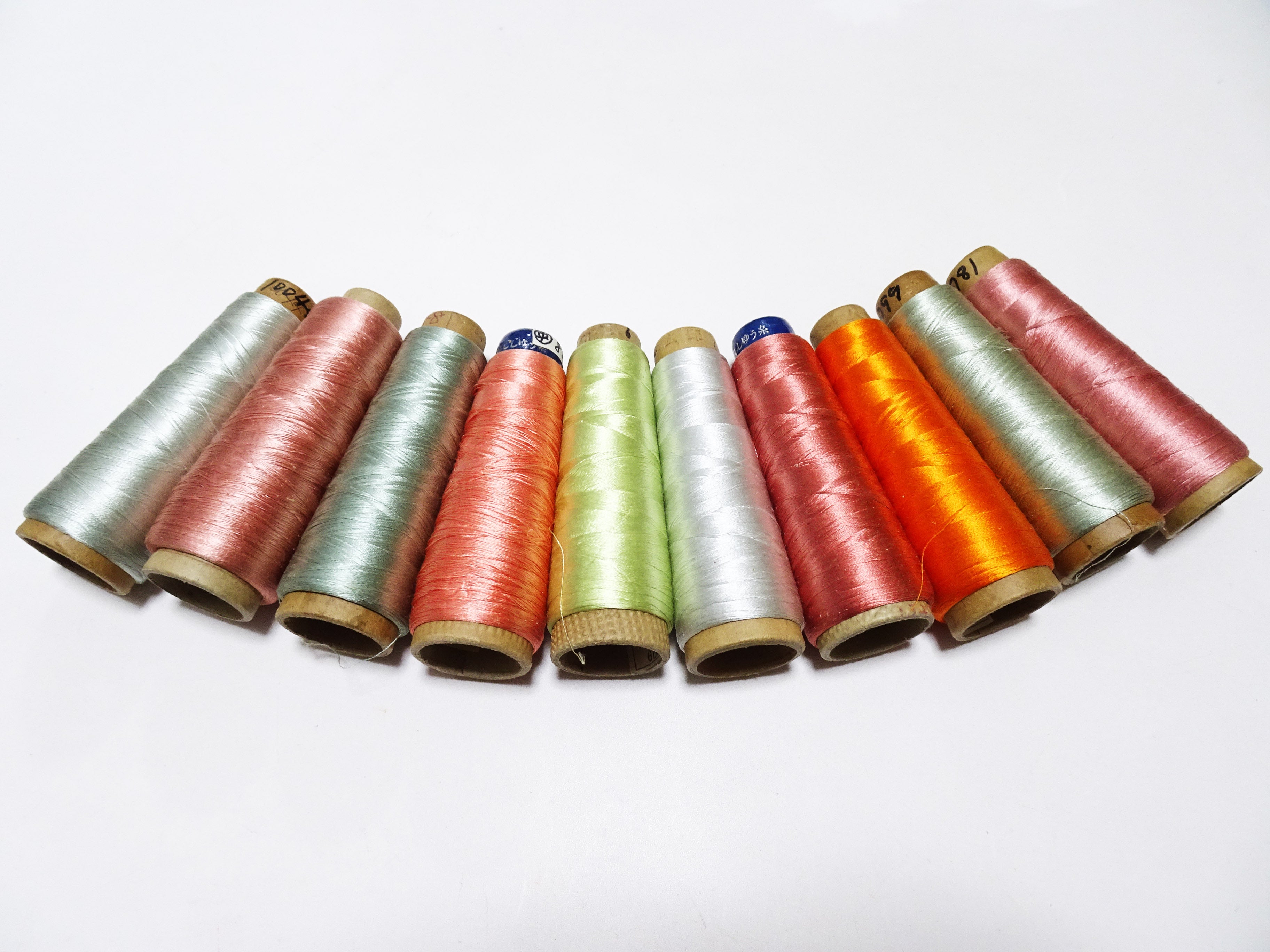 Special Price!! Japanese vintage silk thread 10sets embroidery Over 6,000 meters  16373