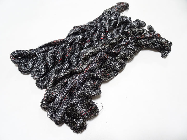 Japanese Vintage Super Rare Mud Dyeing kasuri loose Twisted Silk Thread Sets Embroidery & weave 13422