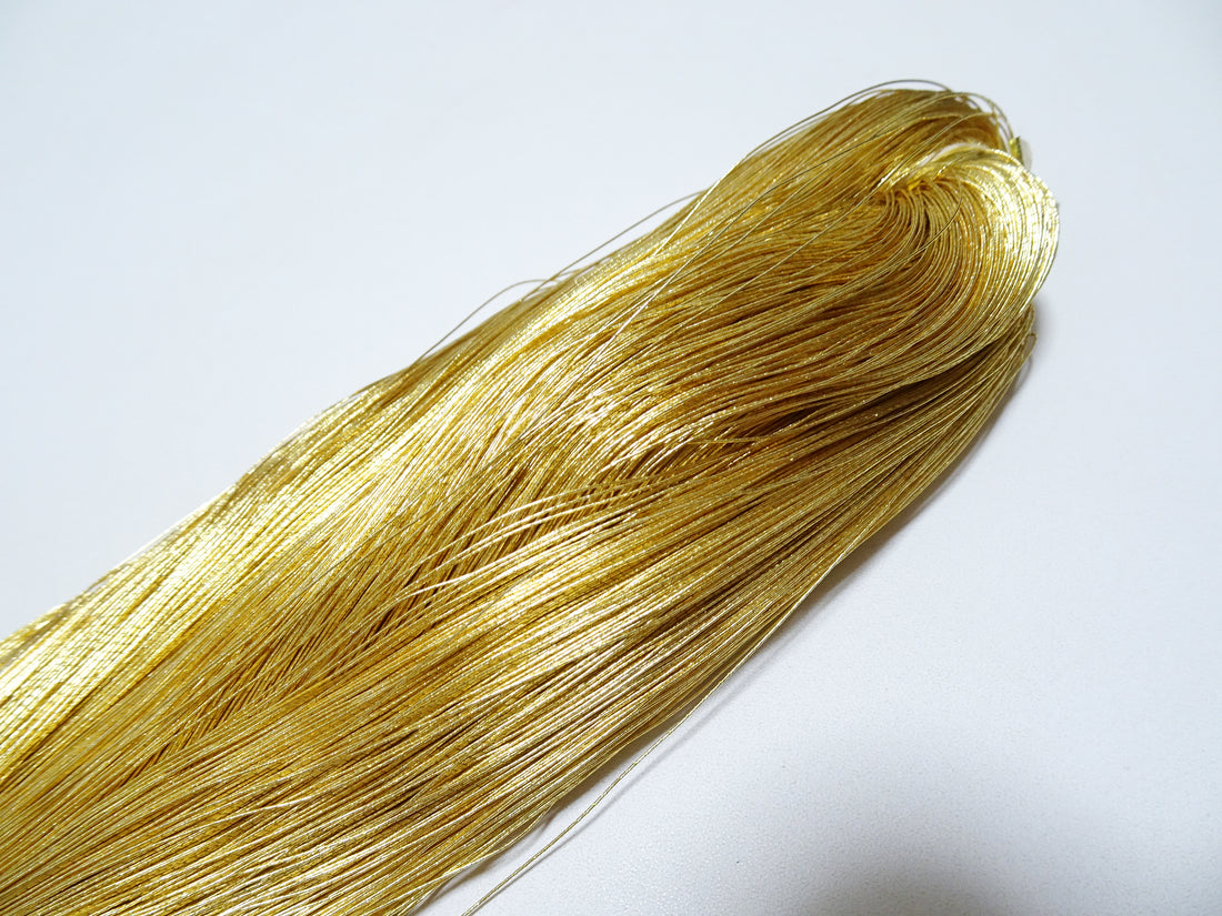 Japanese vintage Superb gold leaf thread  embroidery 8480  1000M  0.35mm
