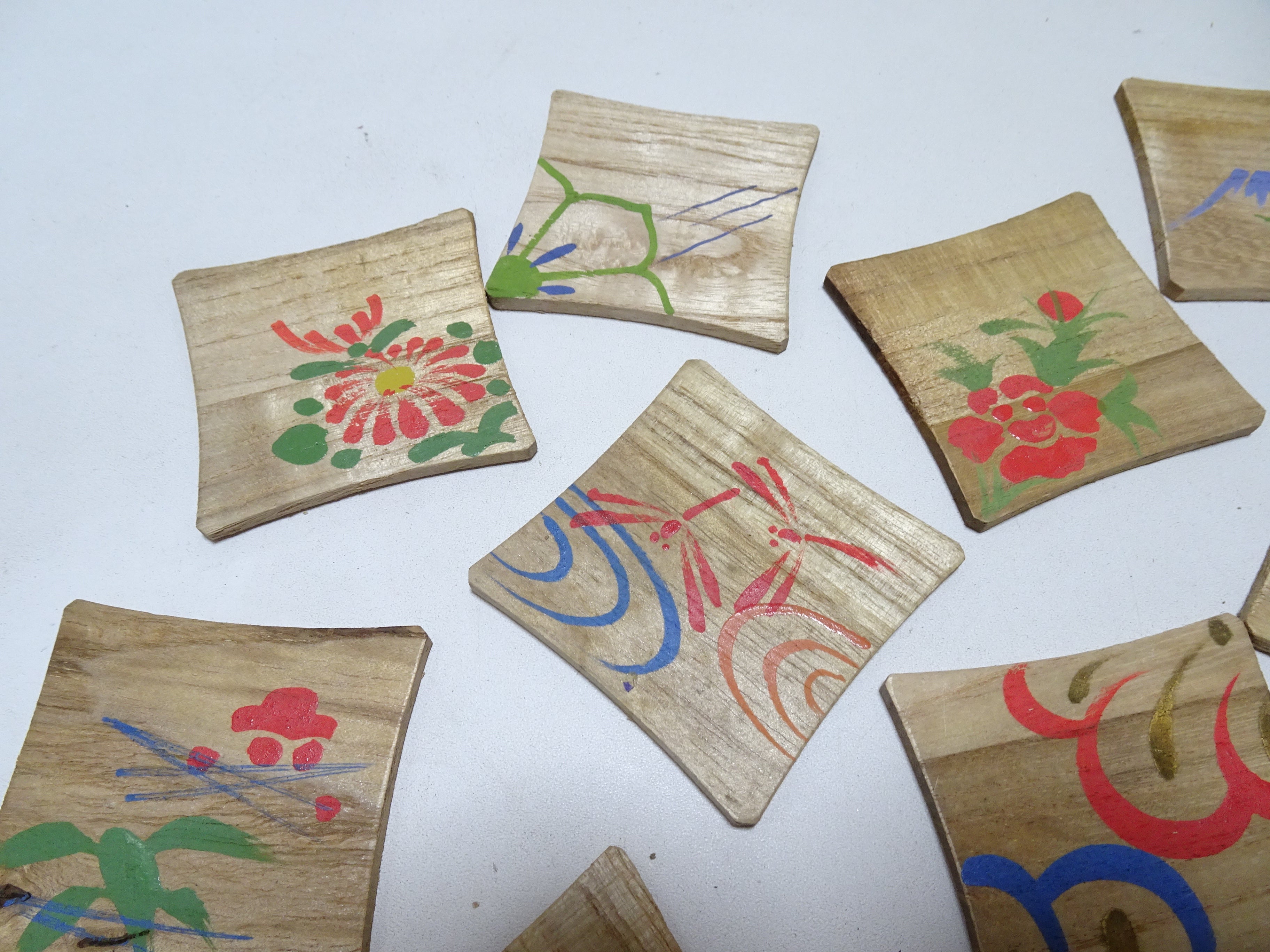 Vintage Japanese Wooden Thread Spools 10sets 17459