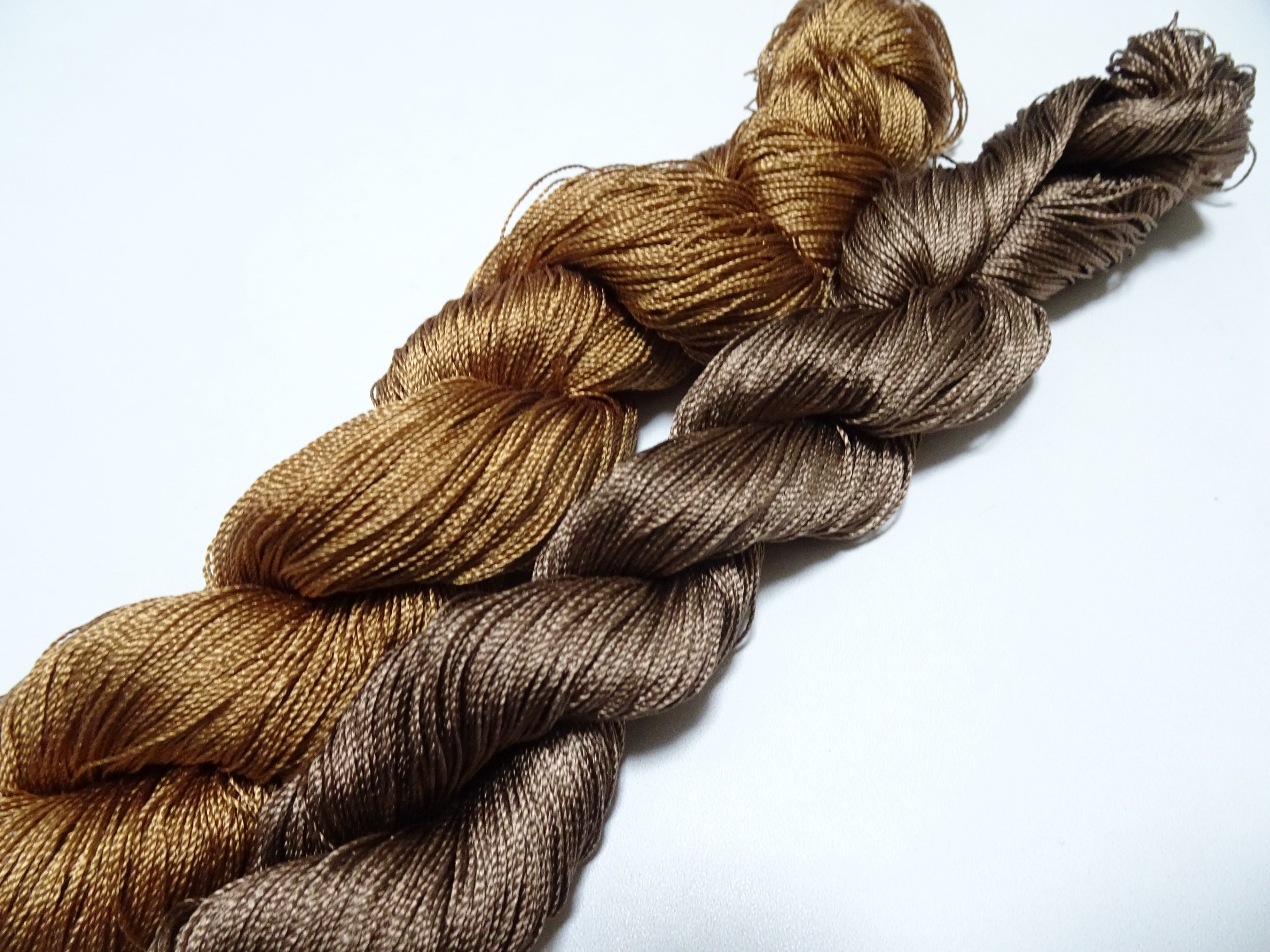 Japanese Vintage Strong Twisted Silk Thread 2sets Embroidery & Weaving 15603