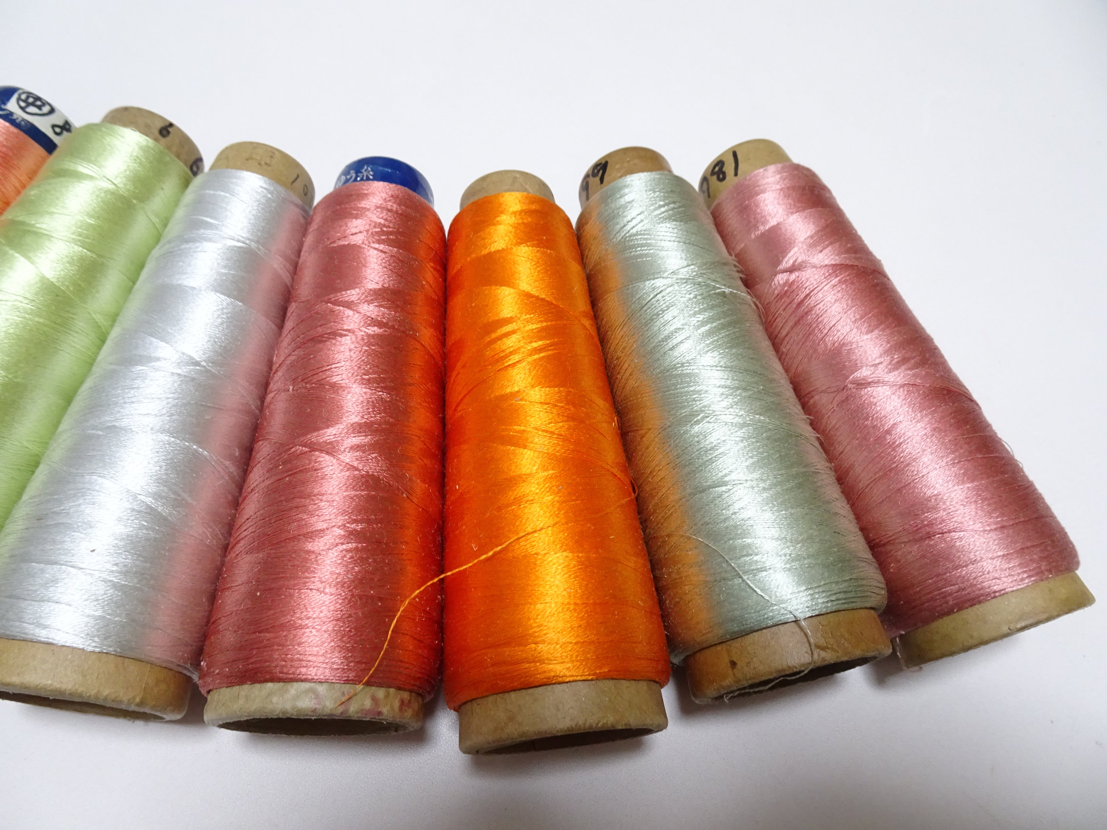 Special Price!! Japanese vintage silk thread 10sets embroidery Over 6,000 meters  16373