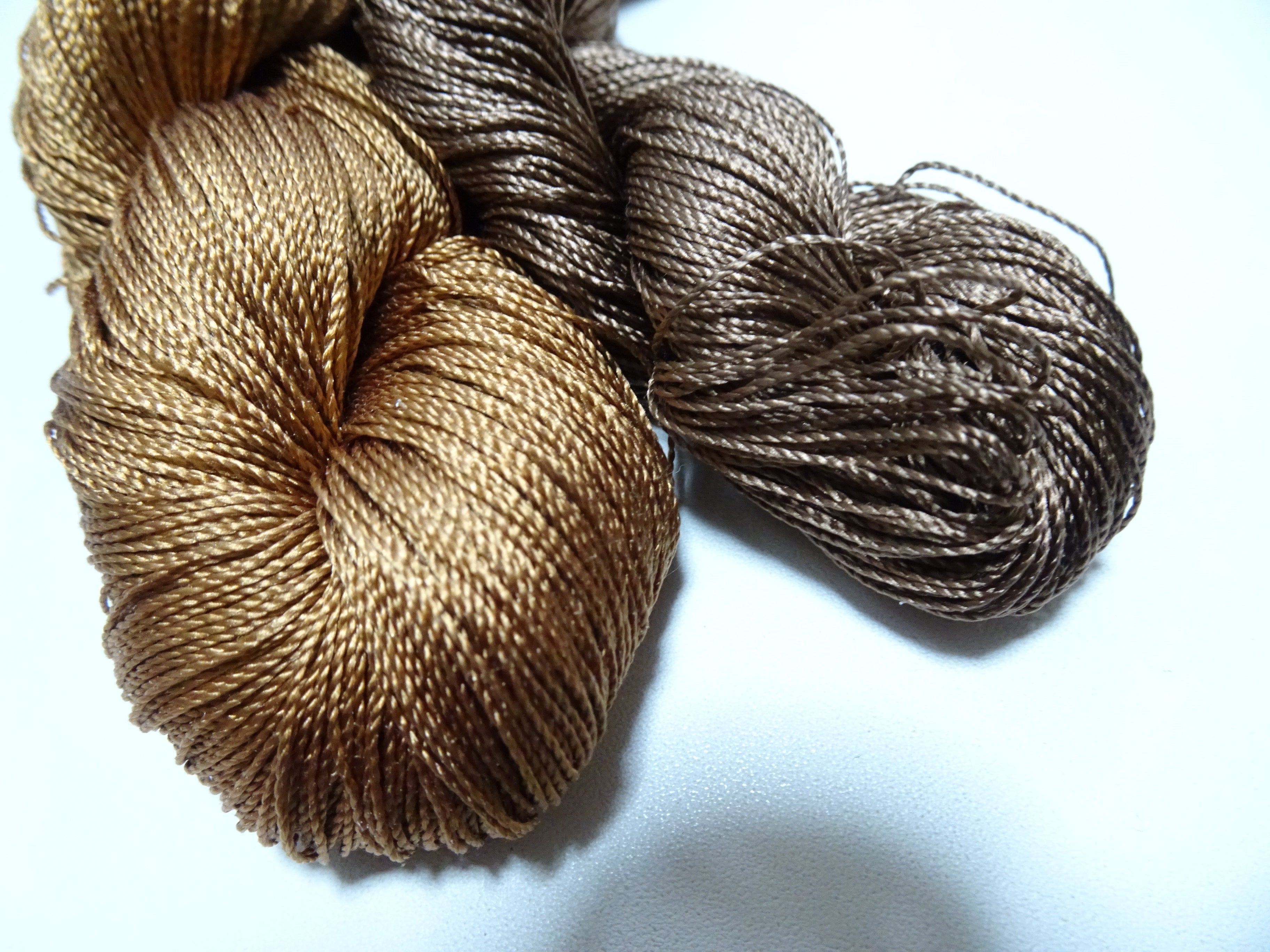 Japanese Vintage Strong Twisted Silk Thread 2sets Embroidery & Weaving 15603