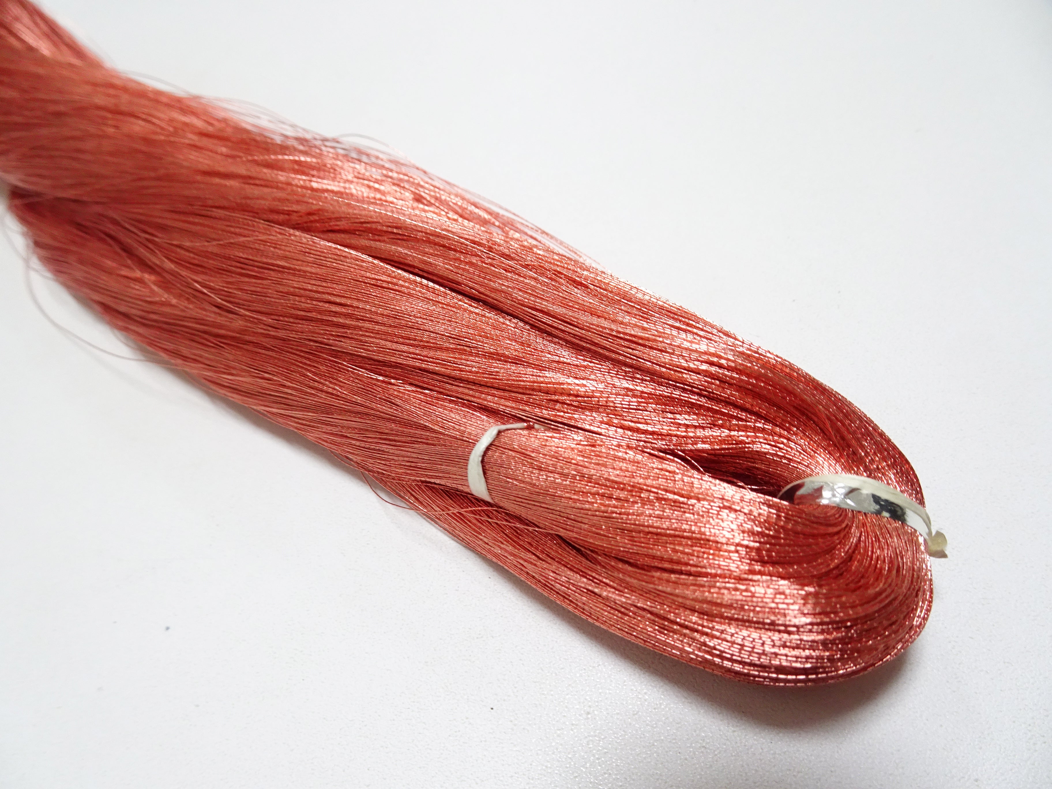 Japanese vintage rare Superb pure silver leaf thread color P4 2000M ...