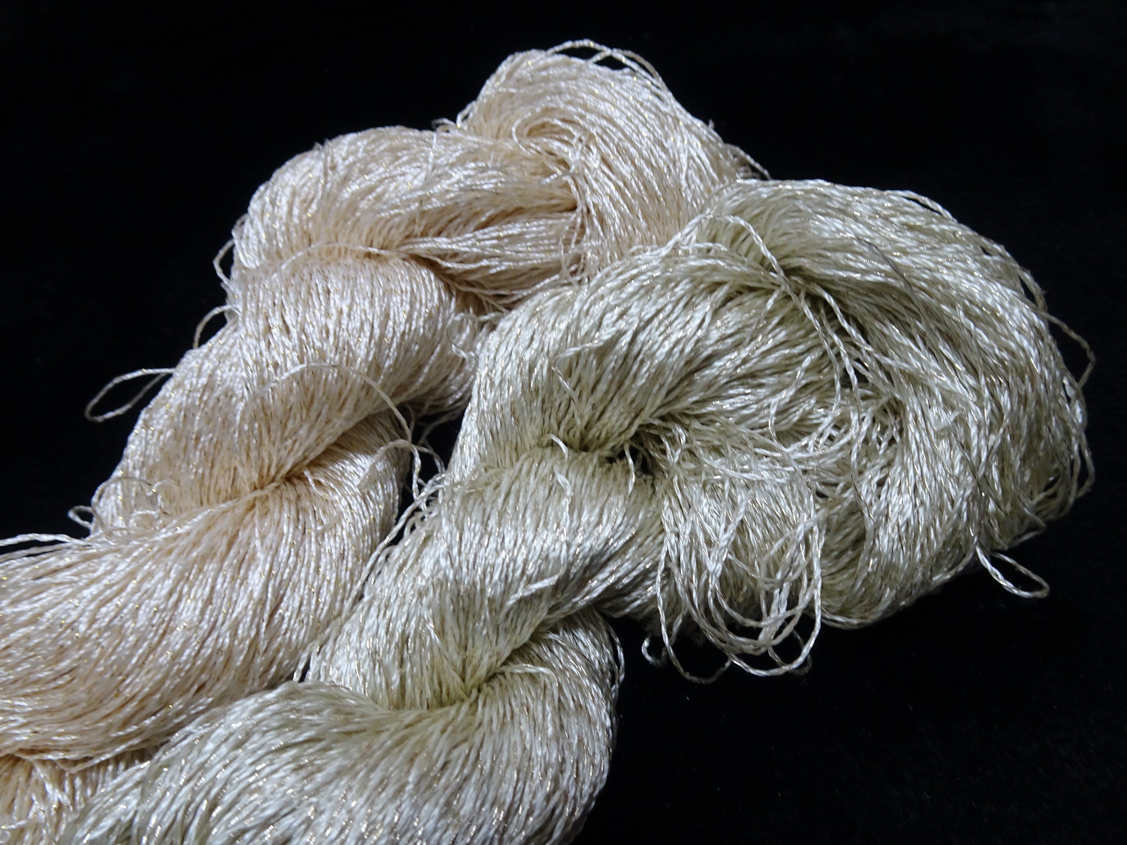 Japanese Vintage High Class Rare Silk Thread 2sets Mixture of Gold embroidery 17906