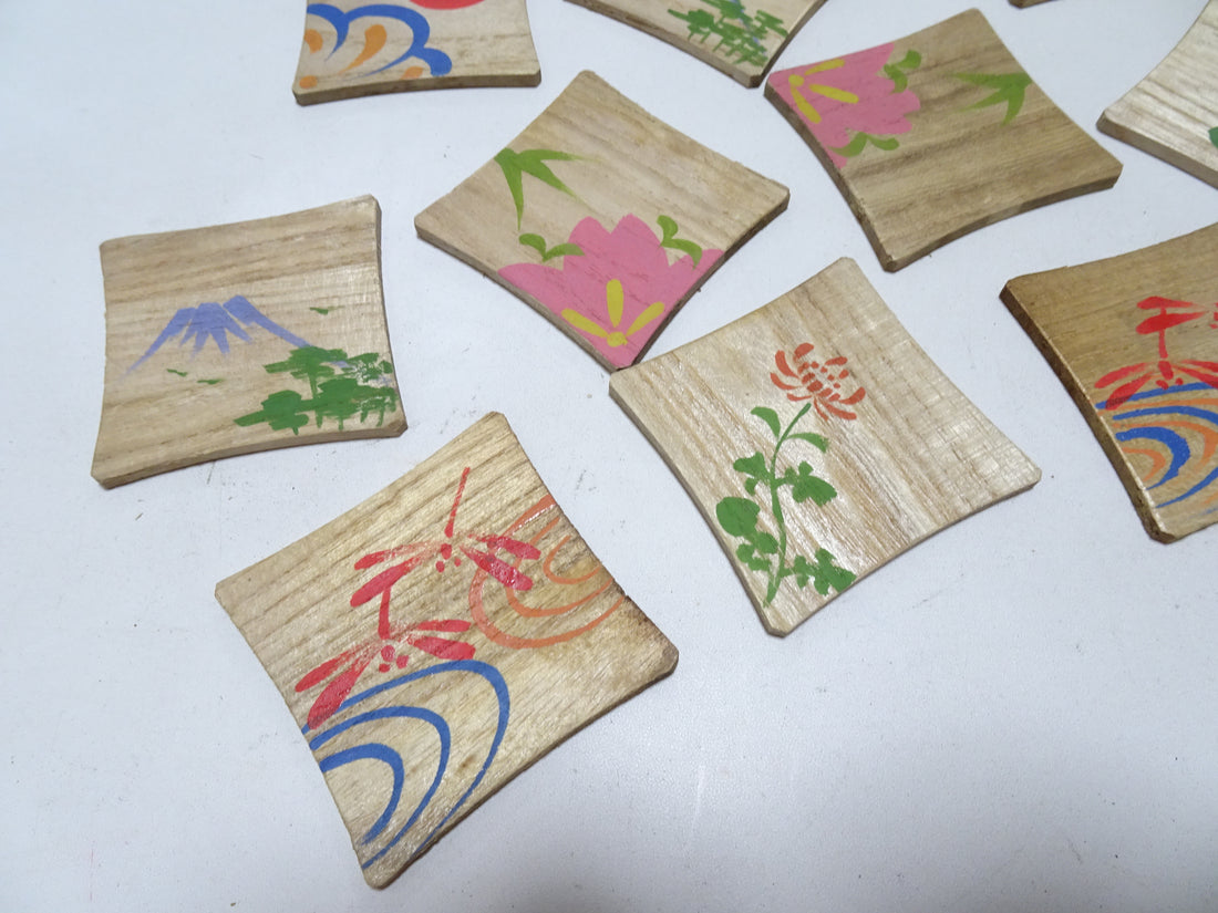 Vintage Japanese Wooden Thread Spools 10sets 17460