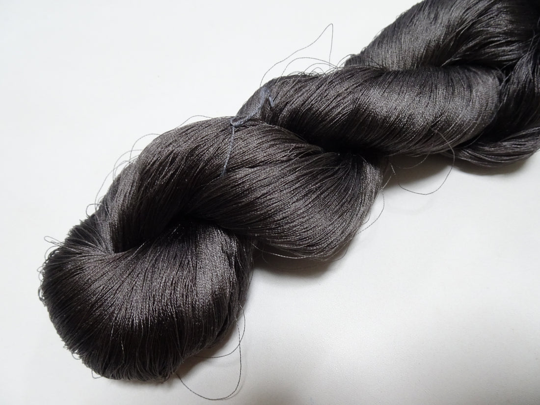 Japanese Vintage Twisted Silk Thread Embroidery 15379