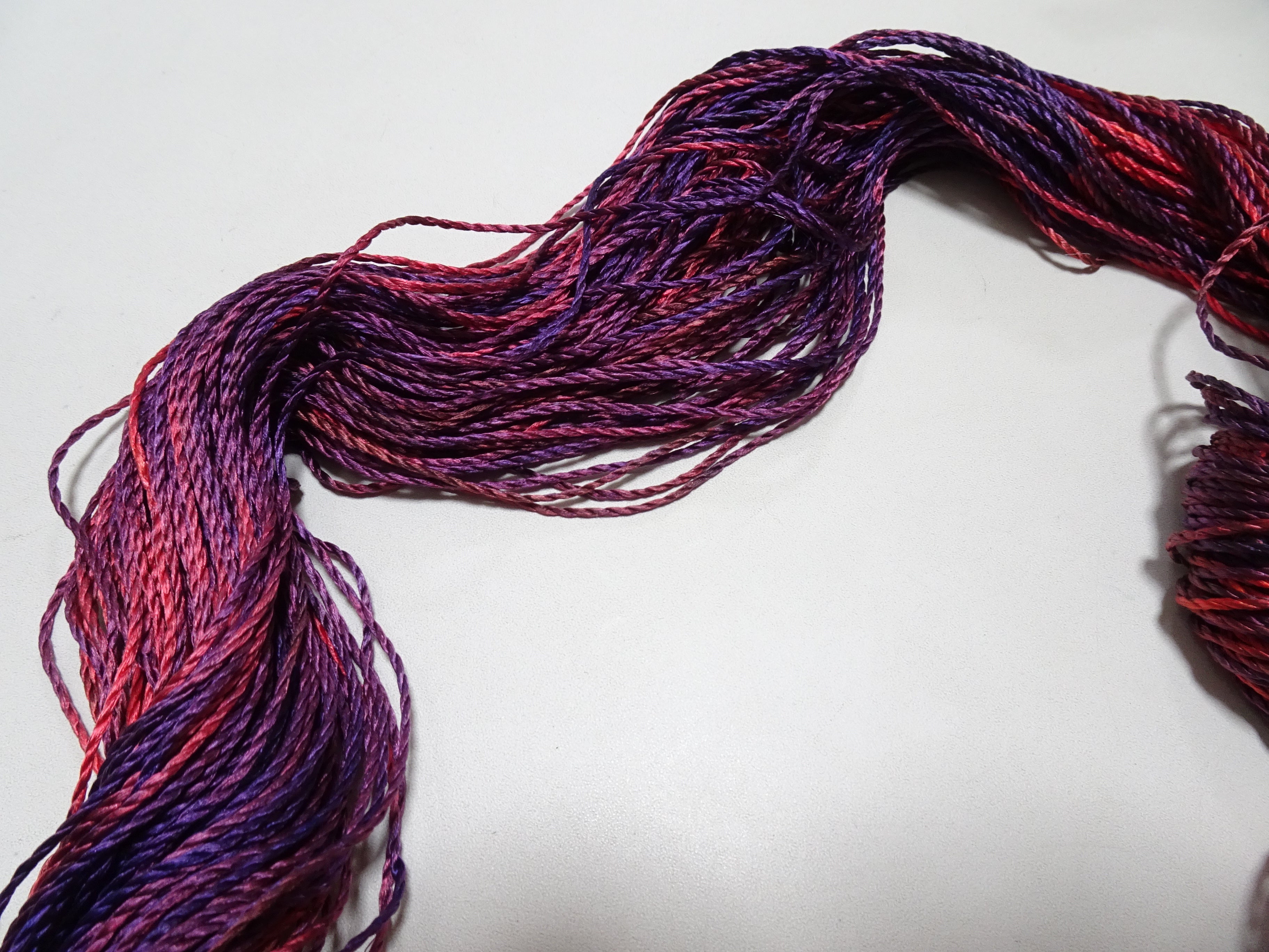 Japanese Tanaka Gen Silk – One-of-a-Kind Hand-Dyed Artistic Silk Thread, Rare Japanese Artisan Yarn, Limited Stock 19121