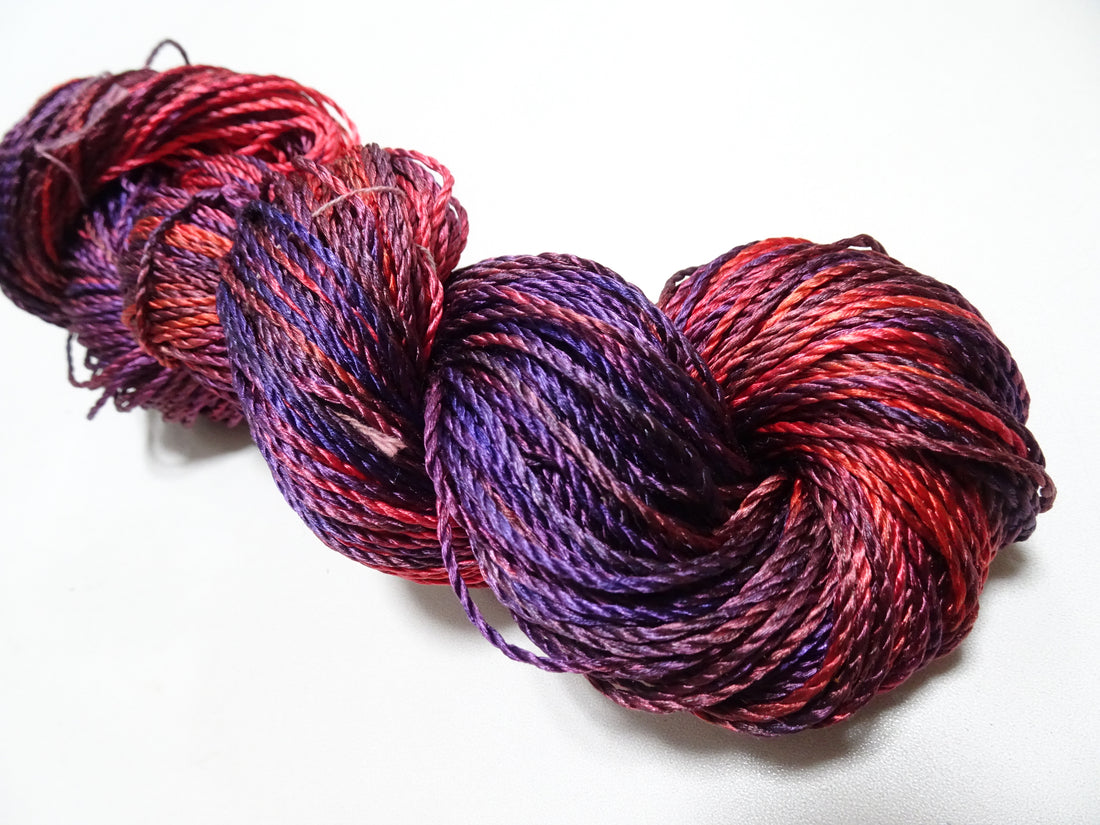 Japanese Tanaka Gen Silk – One-of-a-Kind Hand-Dyed Artistic Silk Thread, Rare Japanese Artisan Yarn, Limited Stock 19121