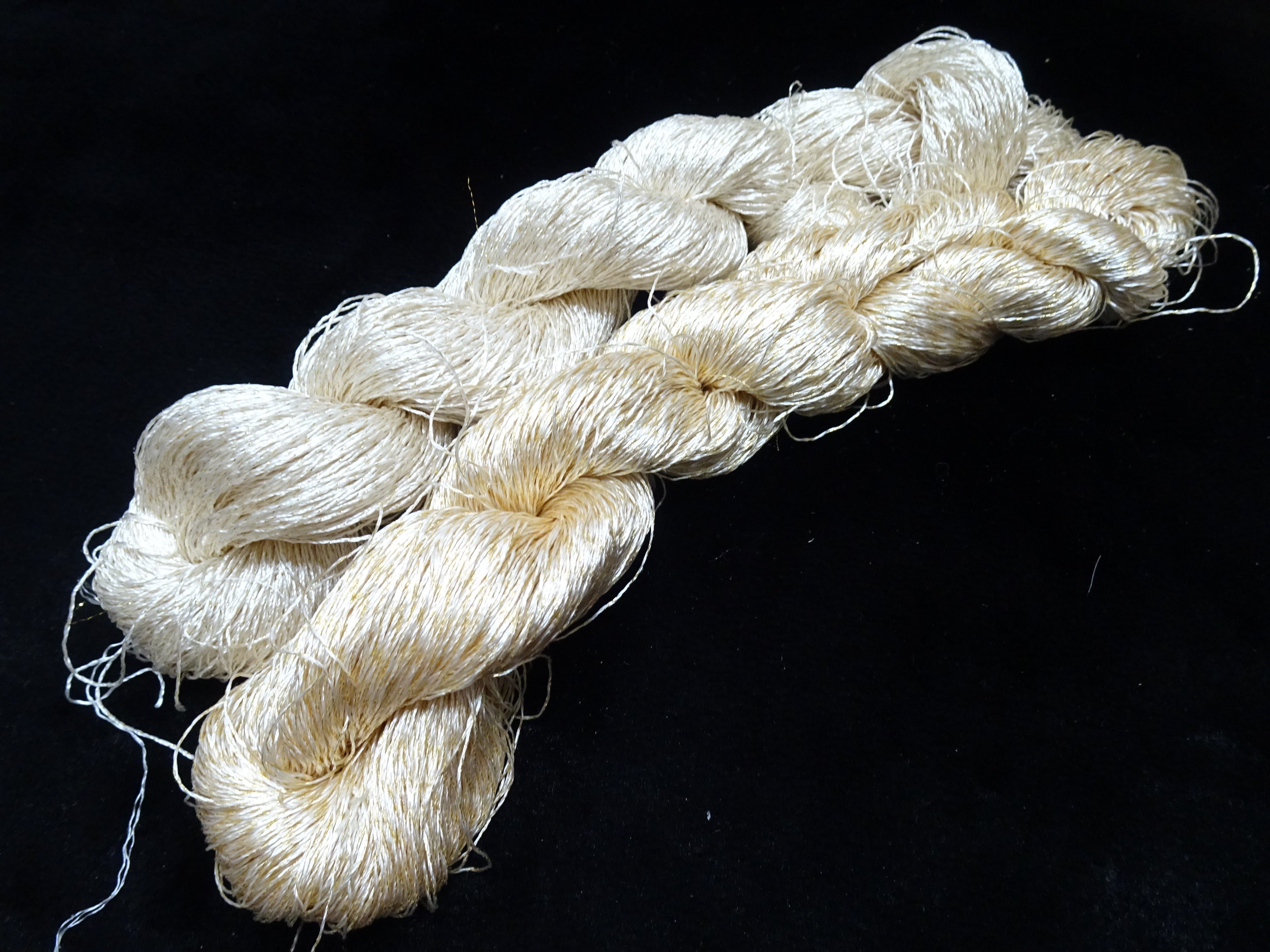 Japanese Vintage High Class Rare Silk Thread 2sets Mixture of Gold embroidery 17907