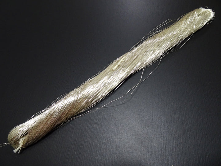 Special Price!! Japanese Rare Vintage High Class Real Silver Leaf Thread "Gokukou" Embroidery  500M  0.16mm  17705