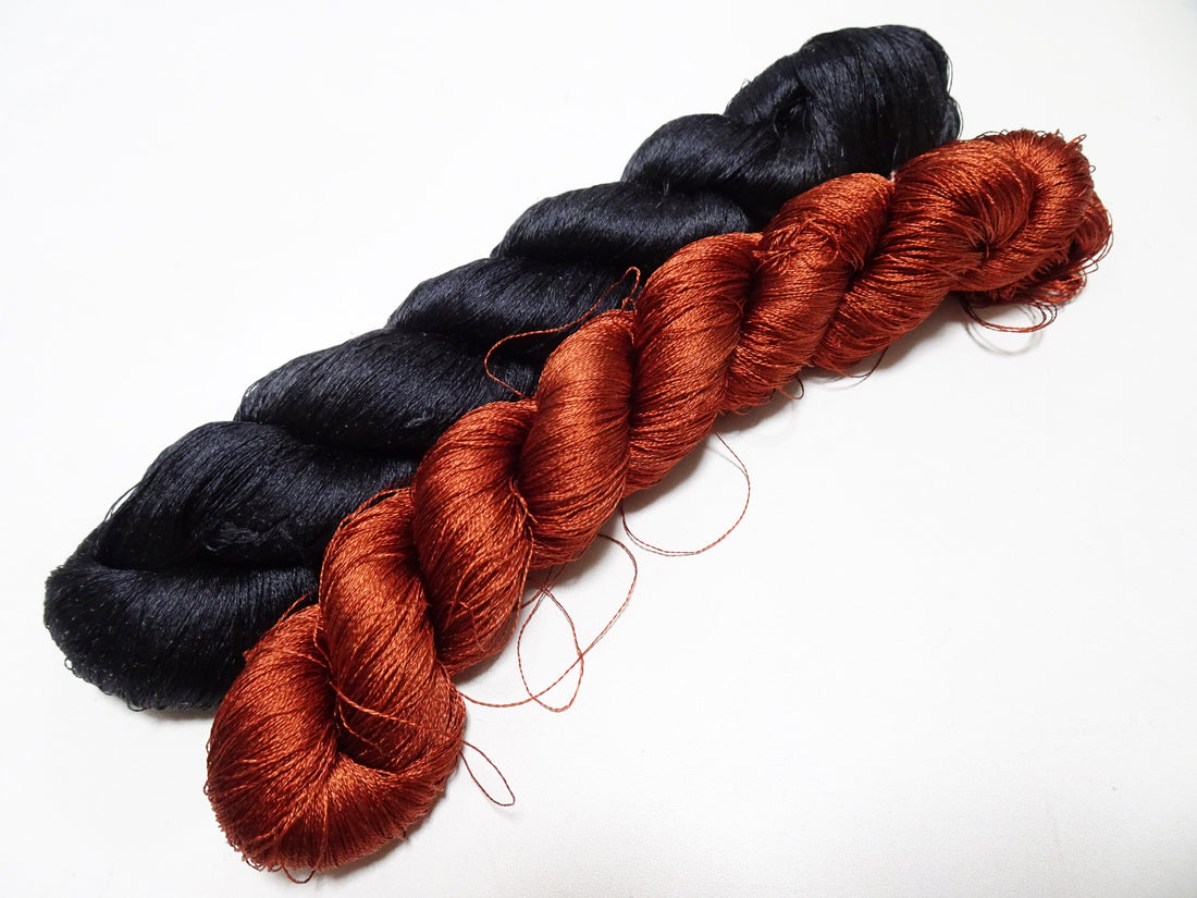 Japanese Vintage Twisted Silk Thread 2sets Embroidery 16963