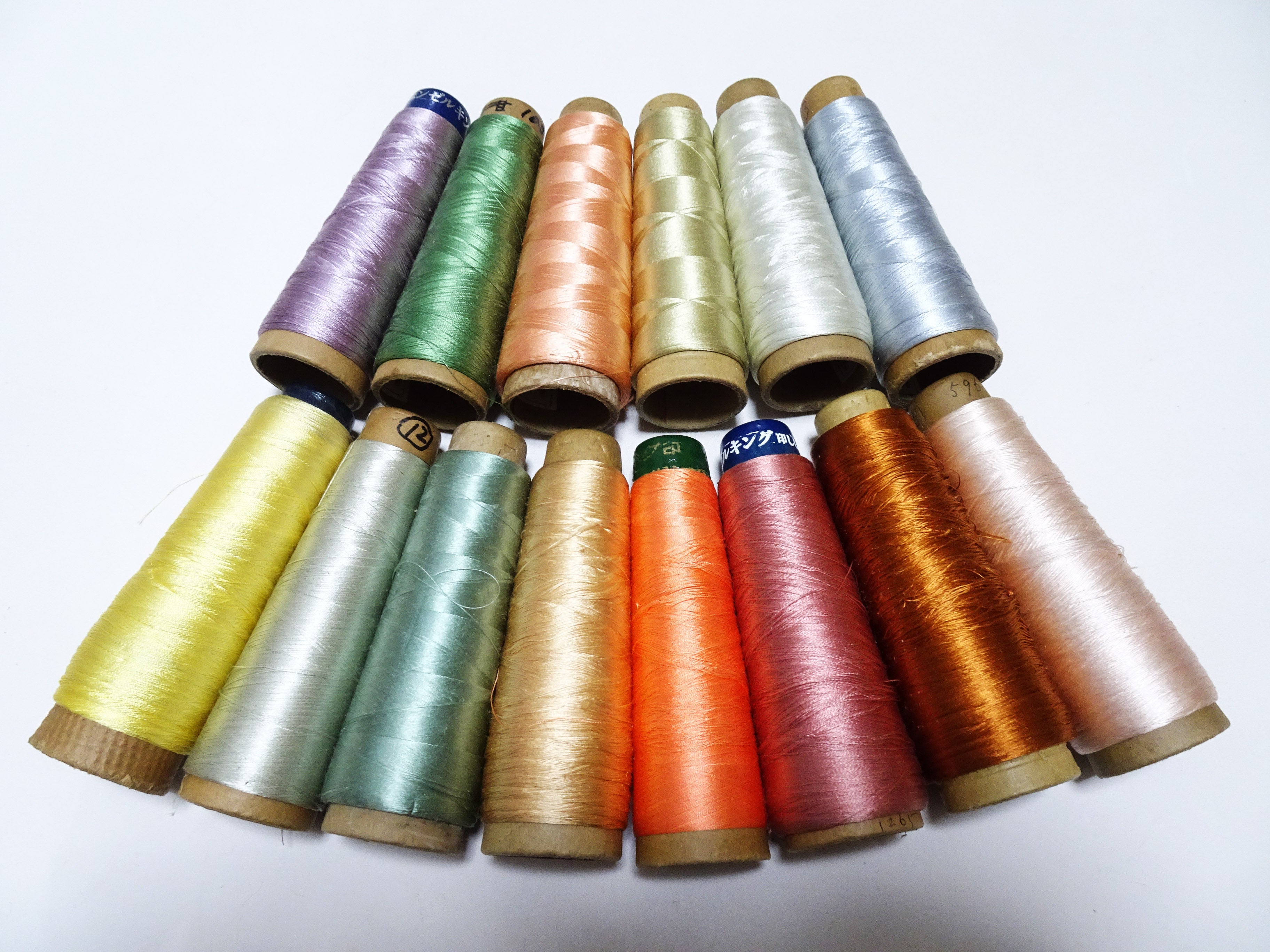 Great deal!! Japanese vintage silk thread 14sets embroidery Imperfect item (please see description for details)  16375