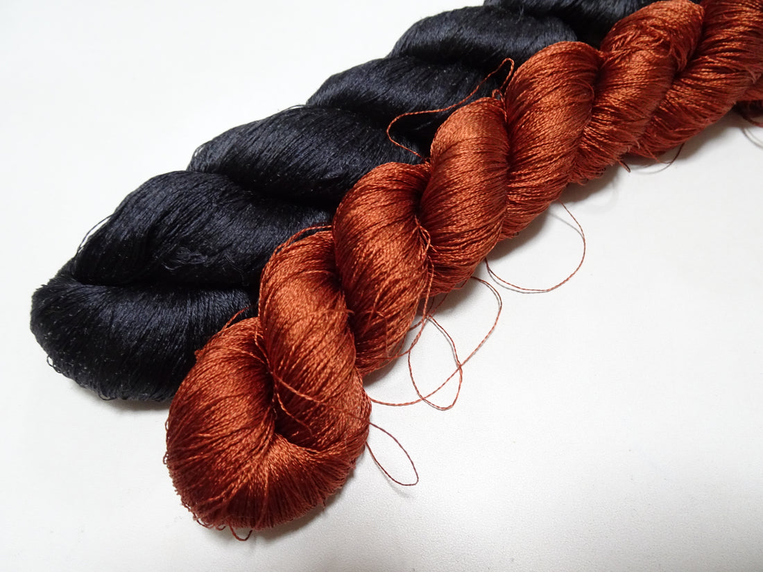 Japanese Vintage Twisted Silk Thread 2sets Embroidery 16963
