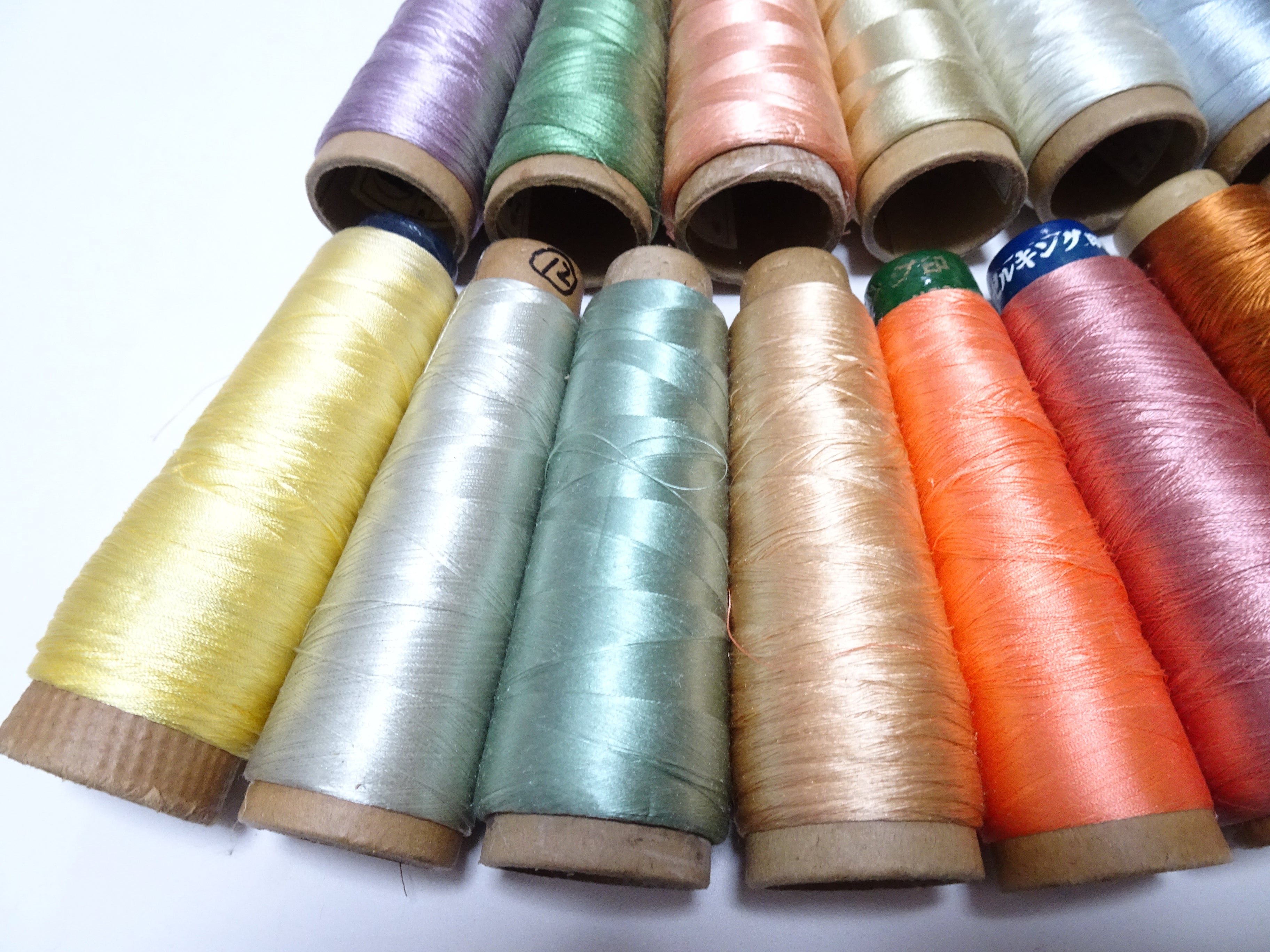 Great deal!! Japanese vintage silk thread 14sets embroidery Imperfect item (please see description for details)  16375