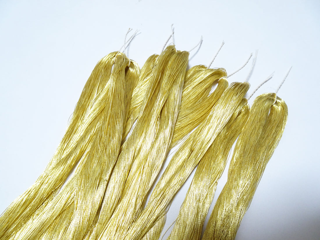 Japanese vintage Superb gold leaf thread  embroidery 10sets 8482  1000M  0.35mm