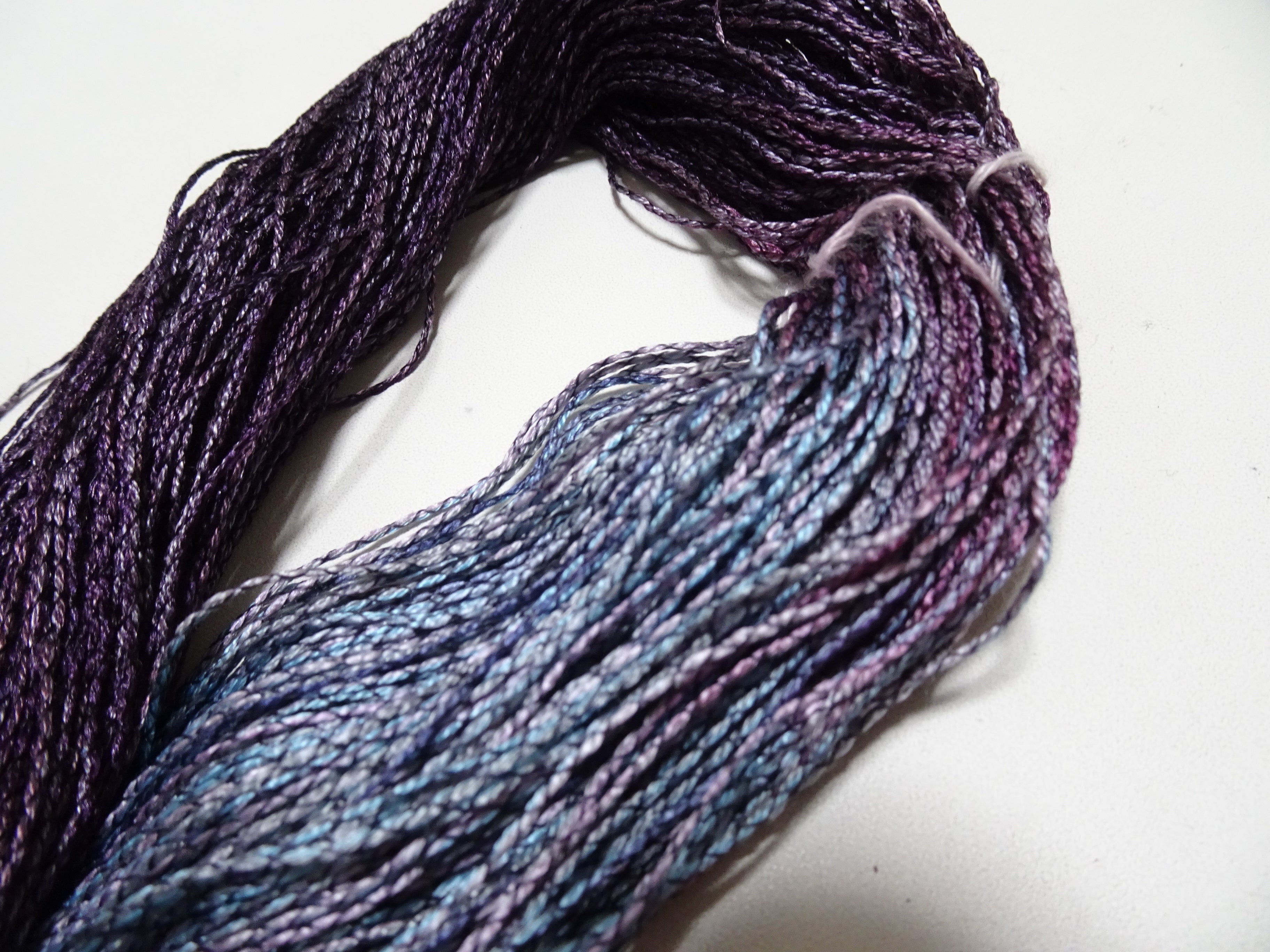 Japanese Tanaka Gen Silk – One-of-a-Kind Hand-Dyed Artistic Silk Thread, Rare Japanese Artisan Yarn, Limited Stock 16517