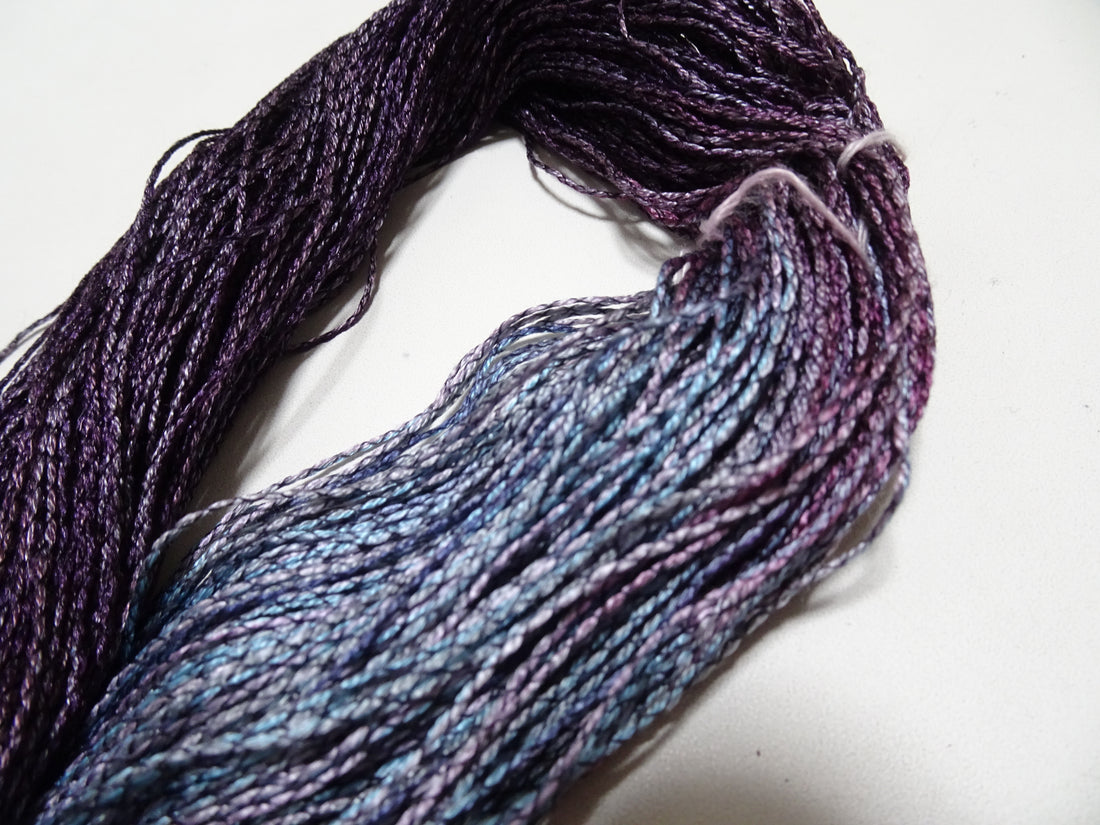Japanese Tanaka Gen Silk – One-of-a-Kind Hand-Dyed Artistic Silk Thread, Rare Japanese Artisan Yarn, Limited Stock 16517