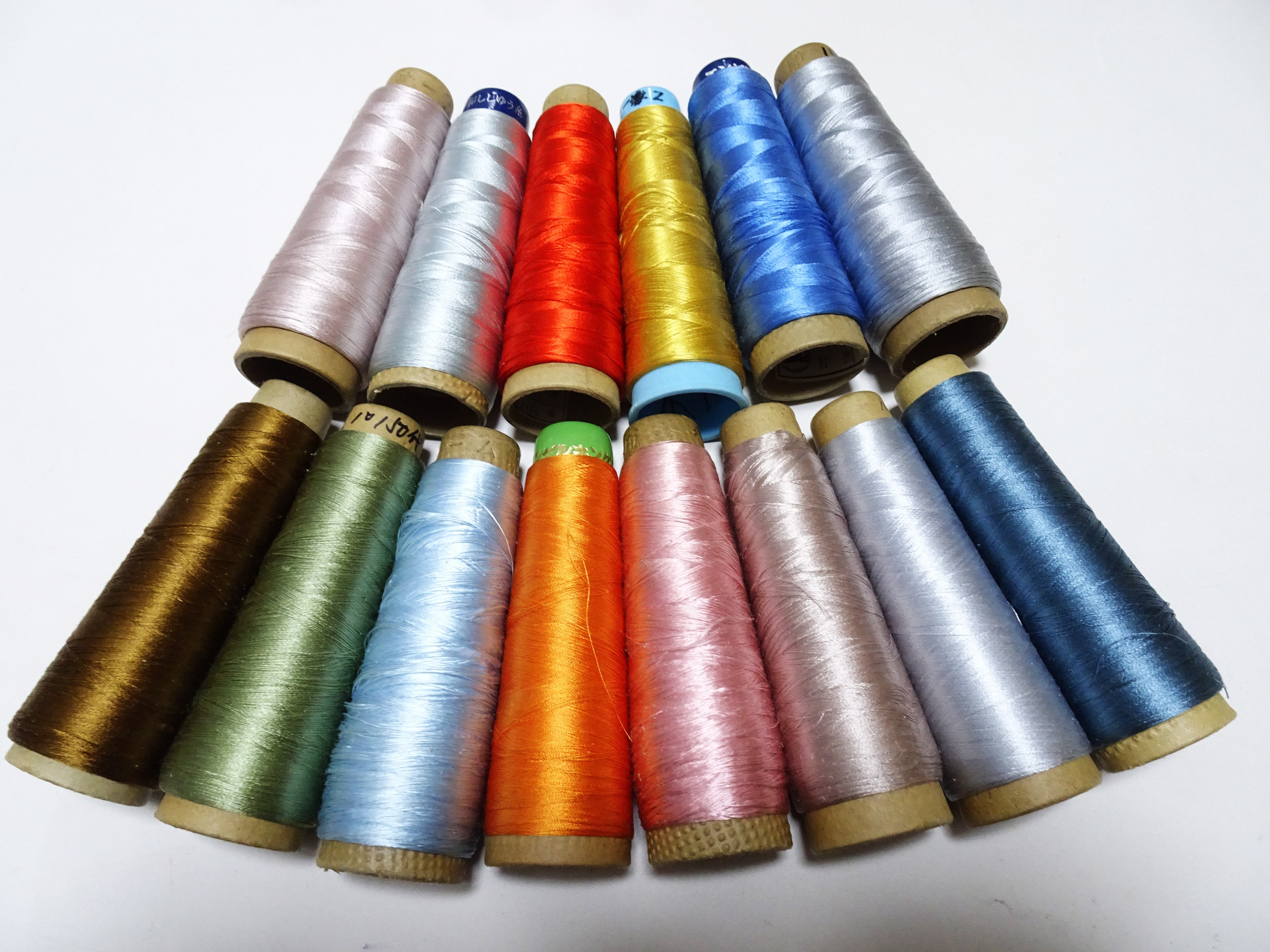 Great deal!! Japanese vintage silk thread 14sets embroidery Imperfect item (please see description for details)  16376