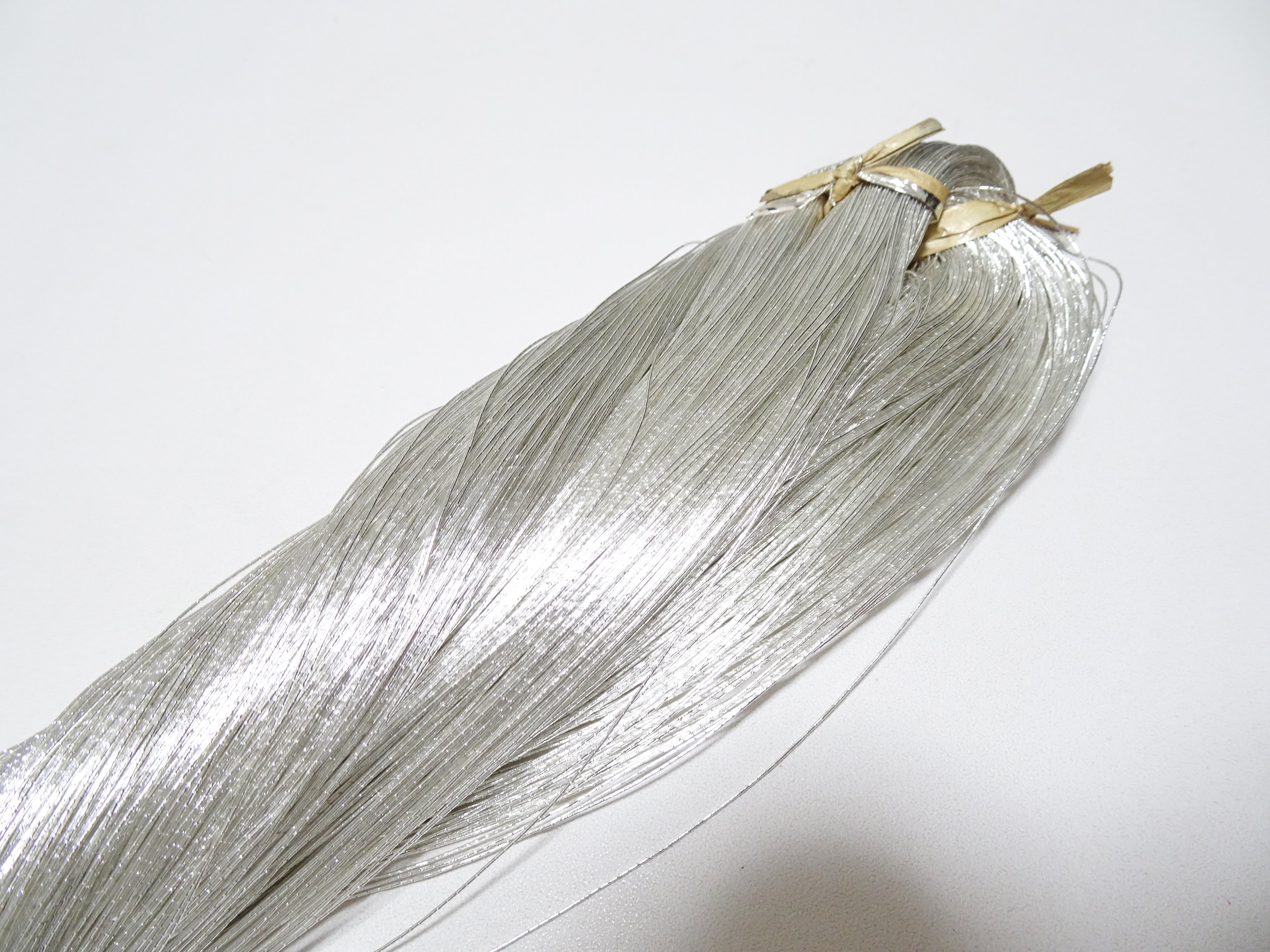 Japanese vintage Superb real silver leaf thread 8483 embroidery  0.40mm 500M