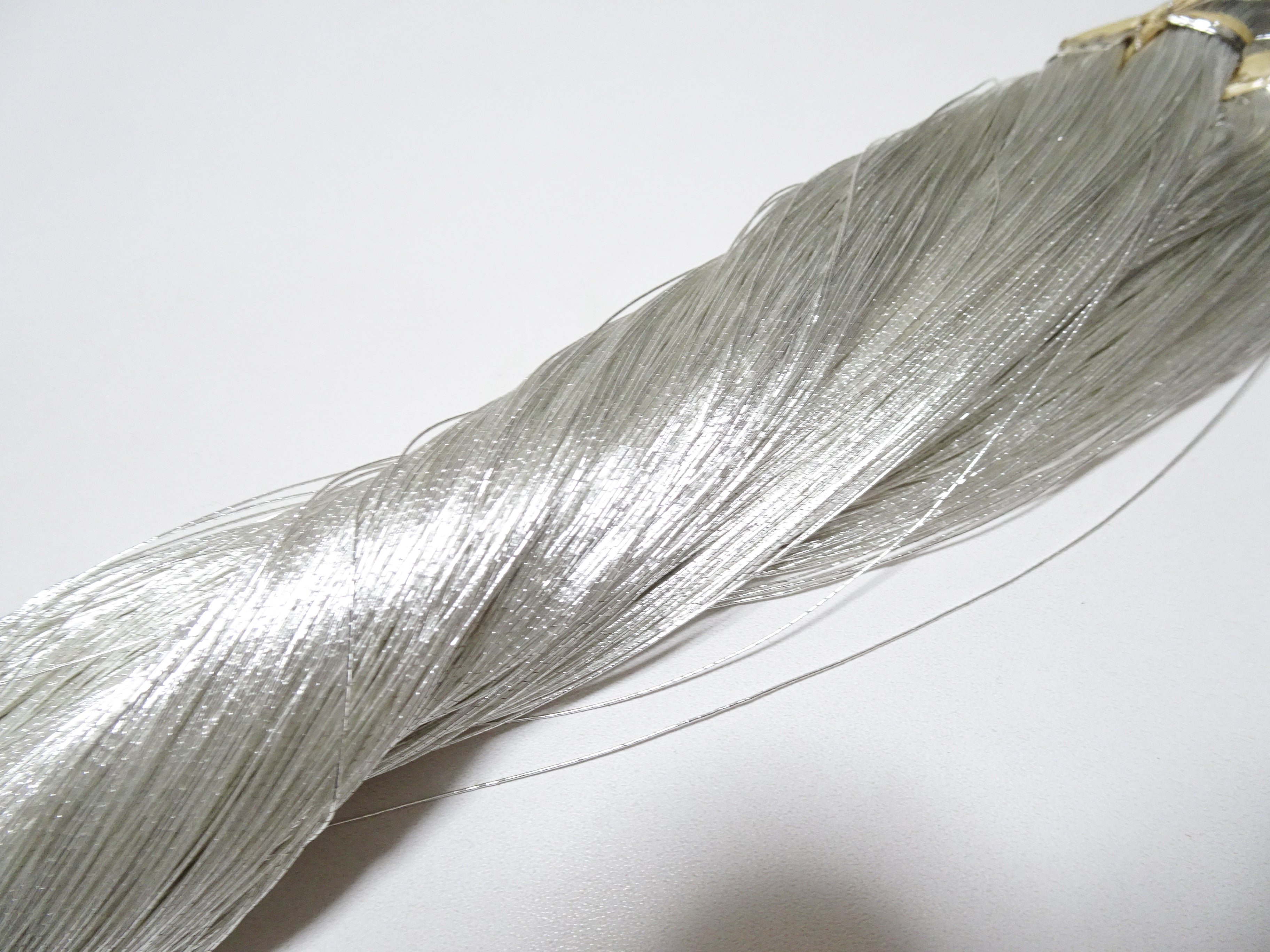 Japanese vintage Superb real silver leaf thread 8483 embroidery  0.40mm 500M