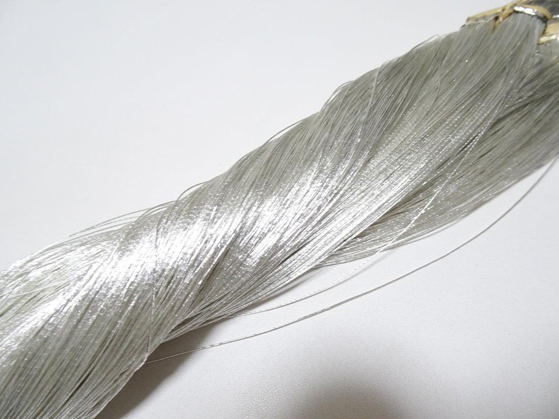 Japanese vintage Superb real silver leaf thread 8483 embroidery  0.40mm 500M