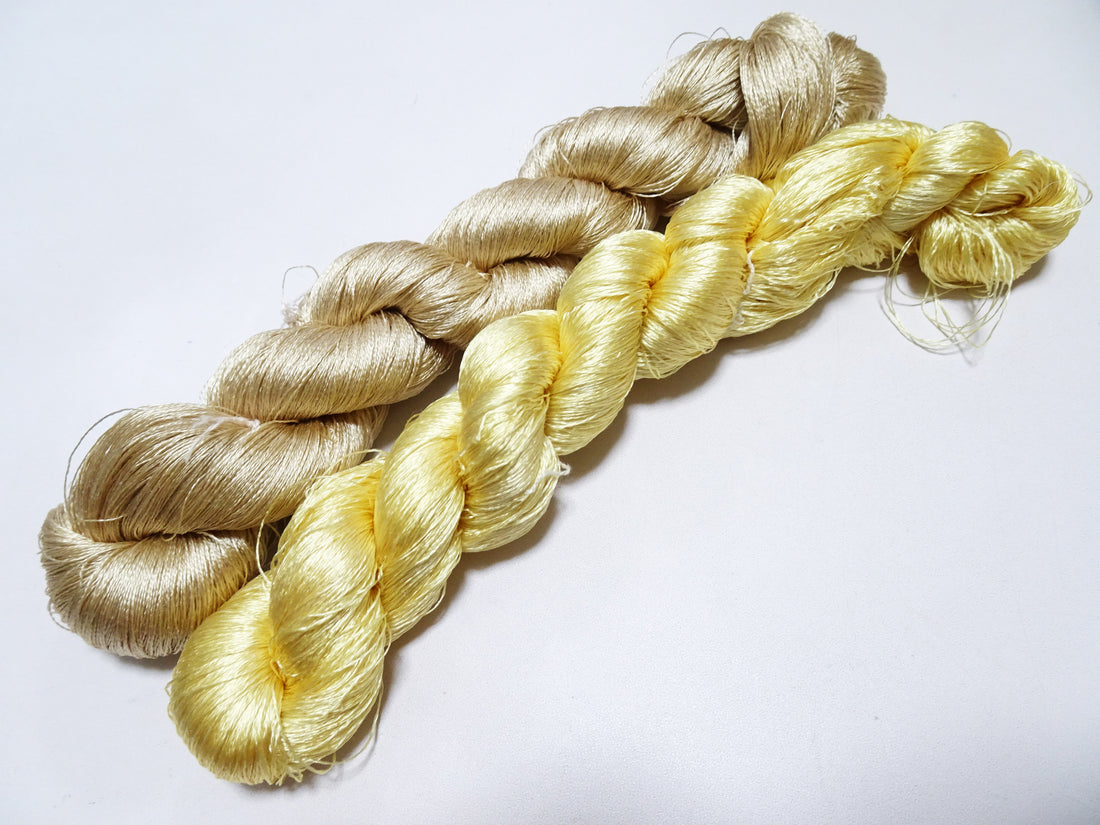 Japanese Vintage Twisted Silk Thread 2sets Embroidery 16965