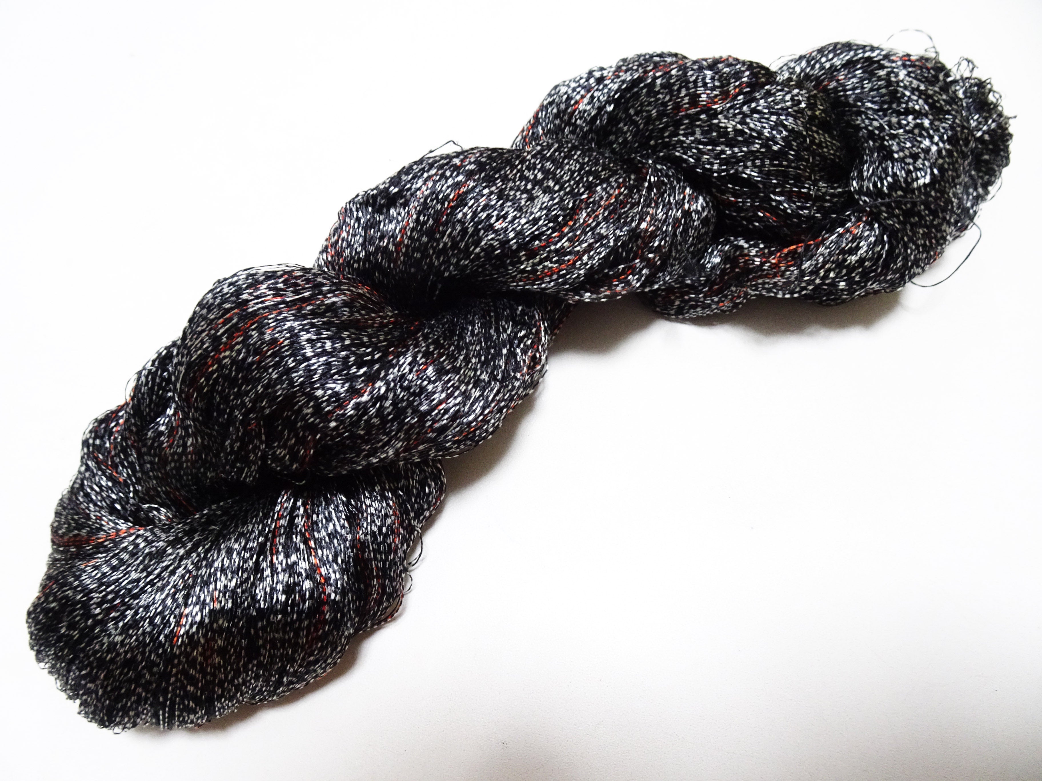 Japanese Vintage Super Rare Mud Dyeing kasuri loose Twisted Silk