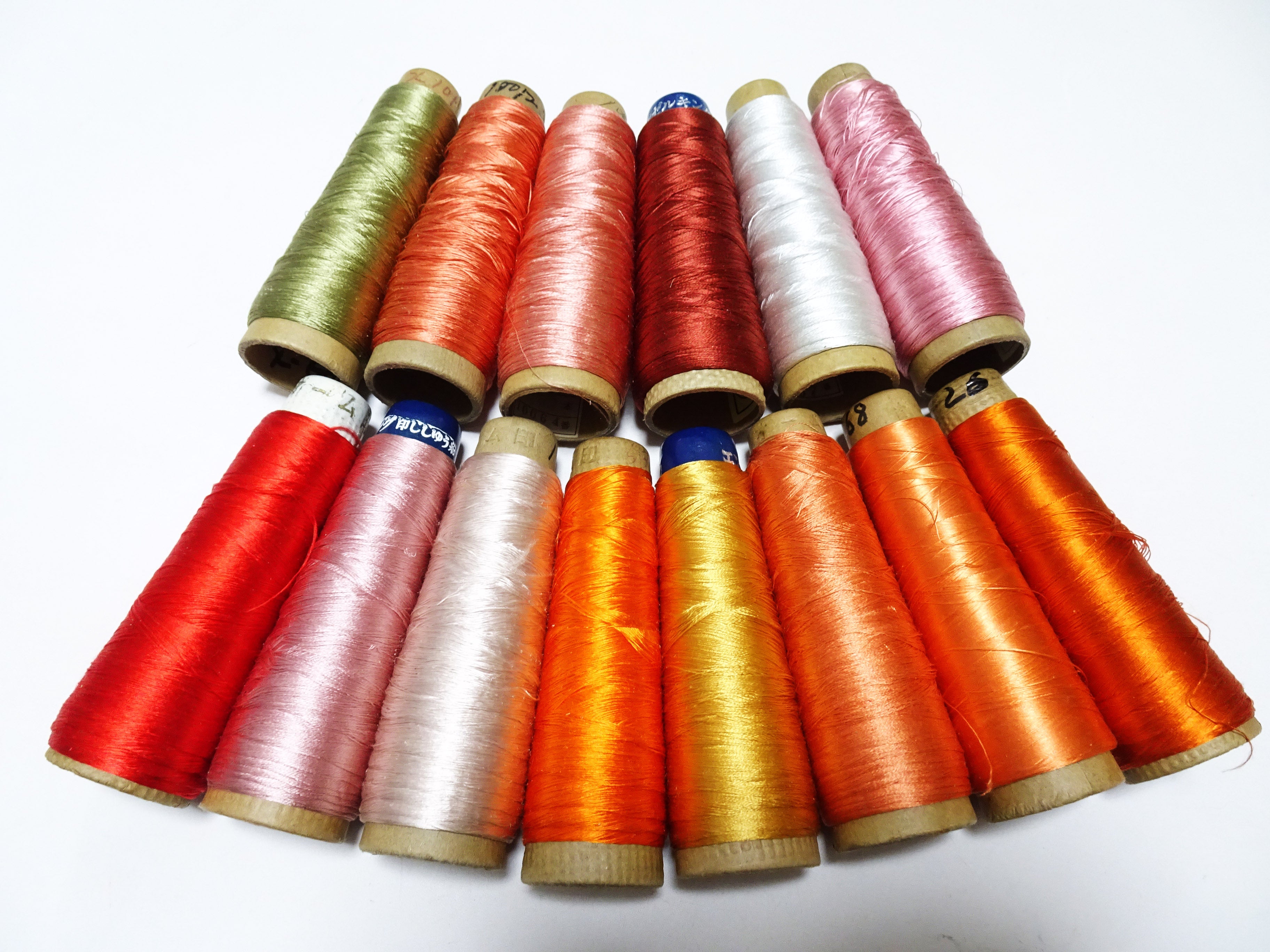 Great deal!! Japanese vintage silk thread 14sets embroidery Imperfect item (please see description for details)  16377