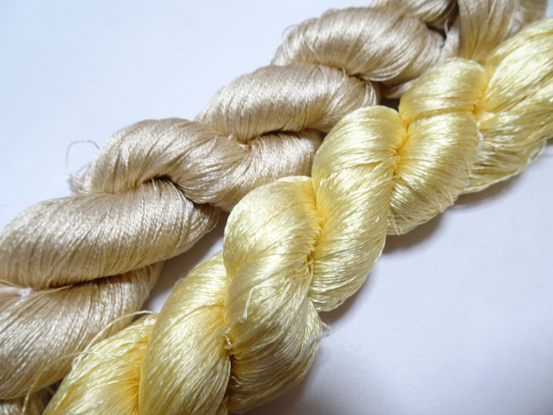 Japanese Vintage Twisted Silk Thread 2sets Embroidery 16965