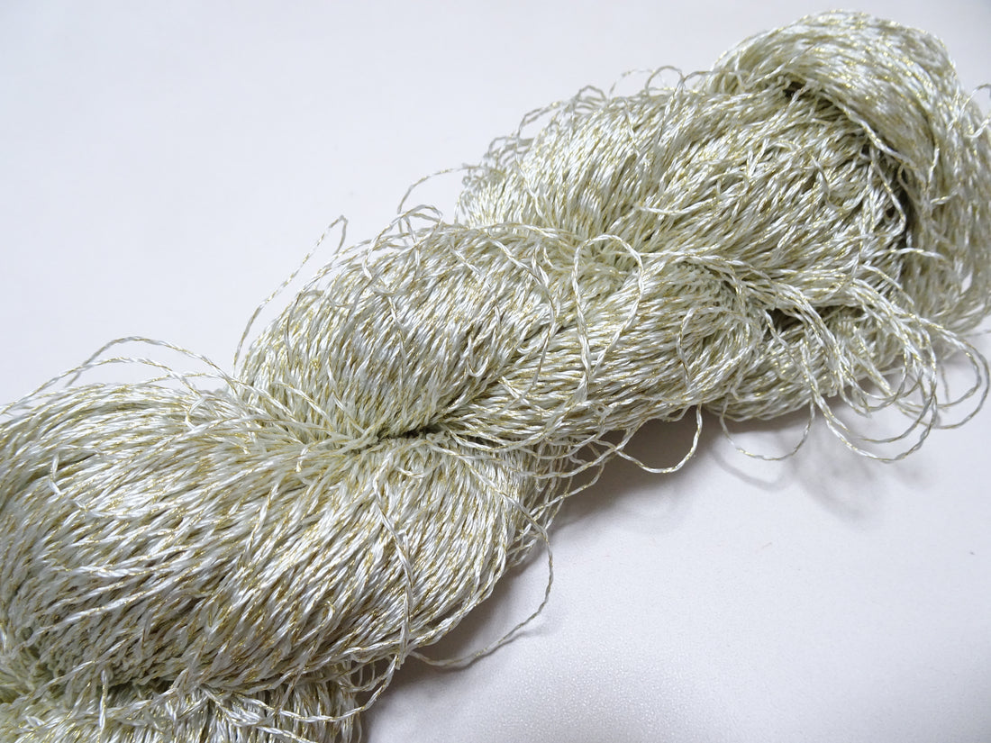 Japanese Vintage High Class Rare Silk Thread Mixture of Gold embroidery 15607