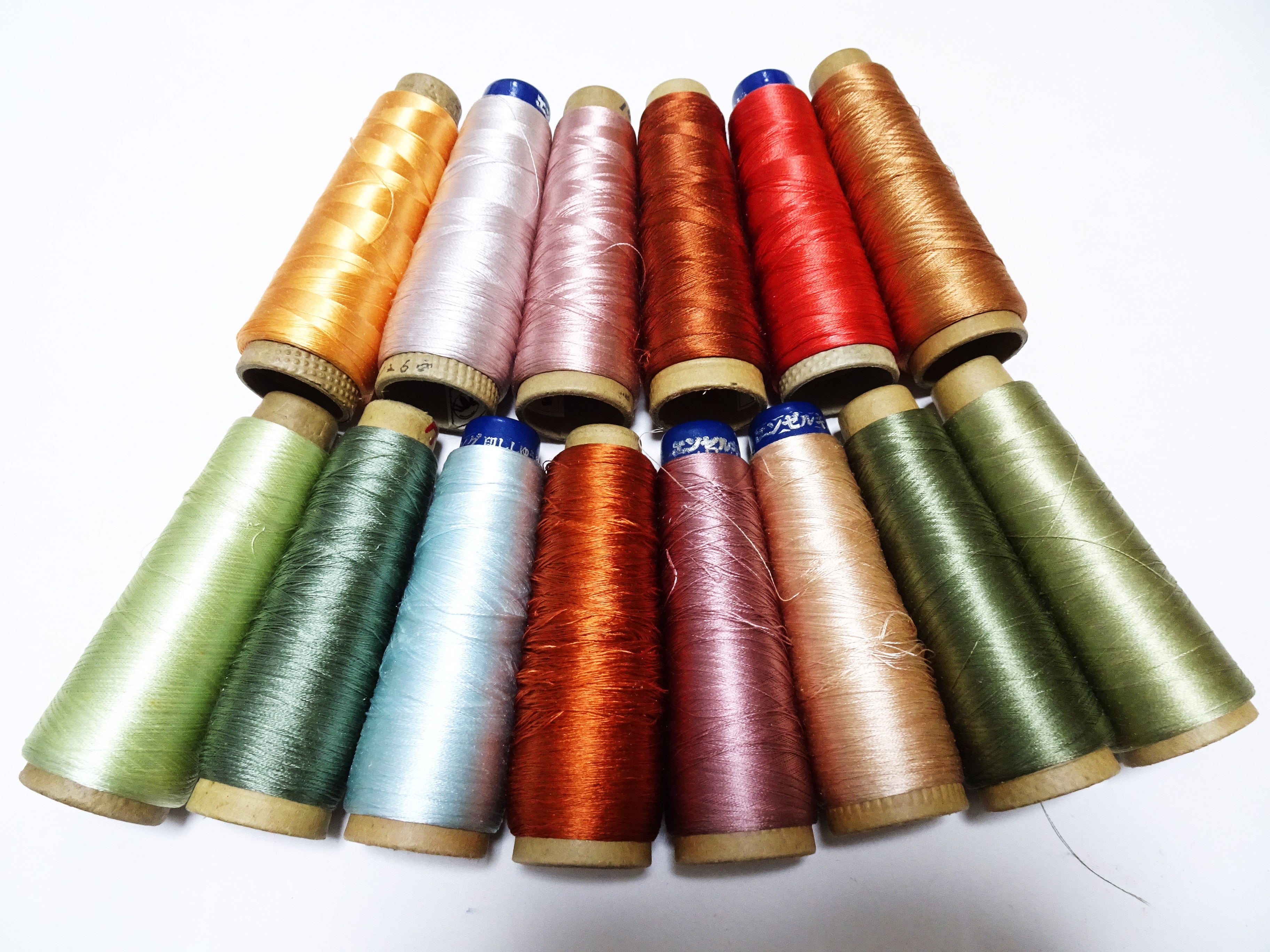 Great deal!! Japanese vintage silk thread 14sets embroidery Imperfect item (please see description for details)  16378