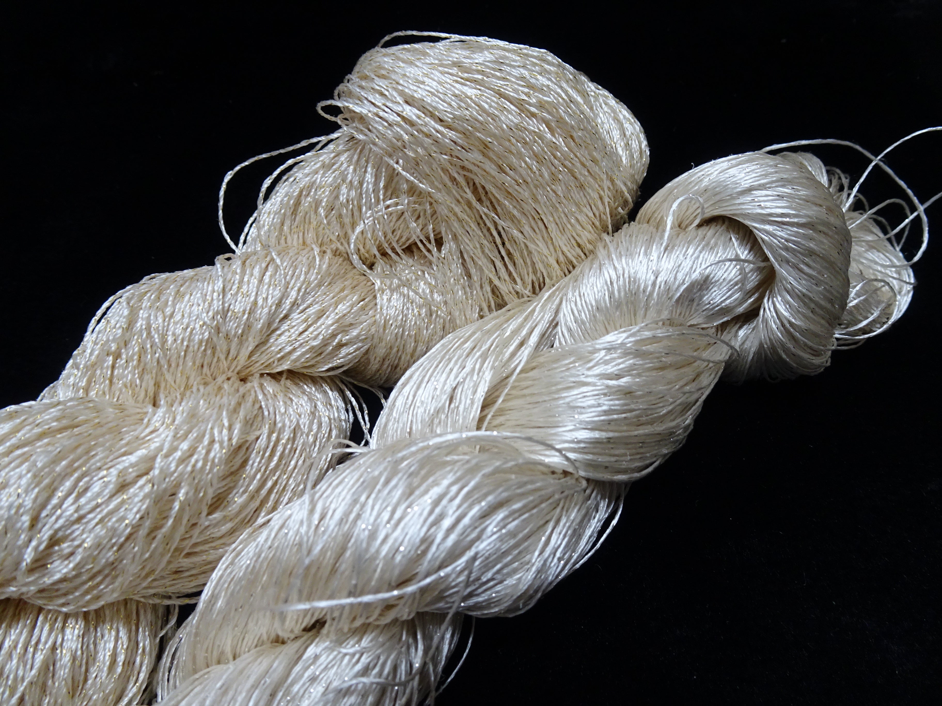 Japanese Vintage High Class Rare Silk Thread 2sets Mixture of Gold embroidery 17910
