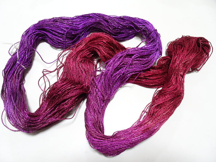 Japanese Tanaka Gen Silk – One-of-a-Kind Hand-Dyed Artistic Silk Thread, Rare Japanese Artisan Yarn, Limited Stock 19125
