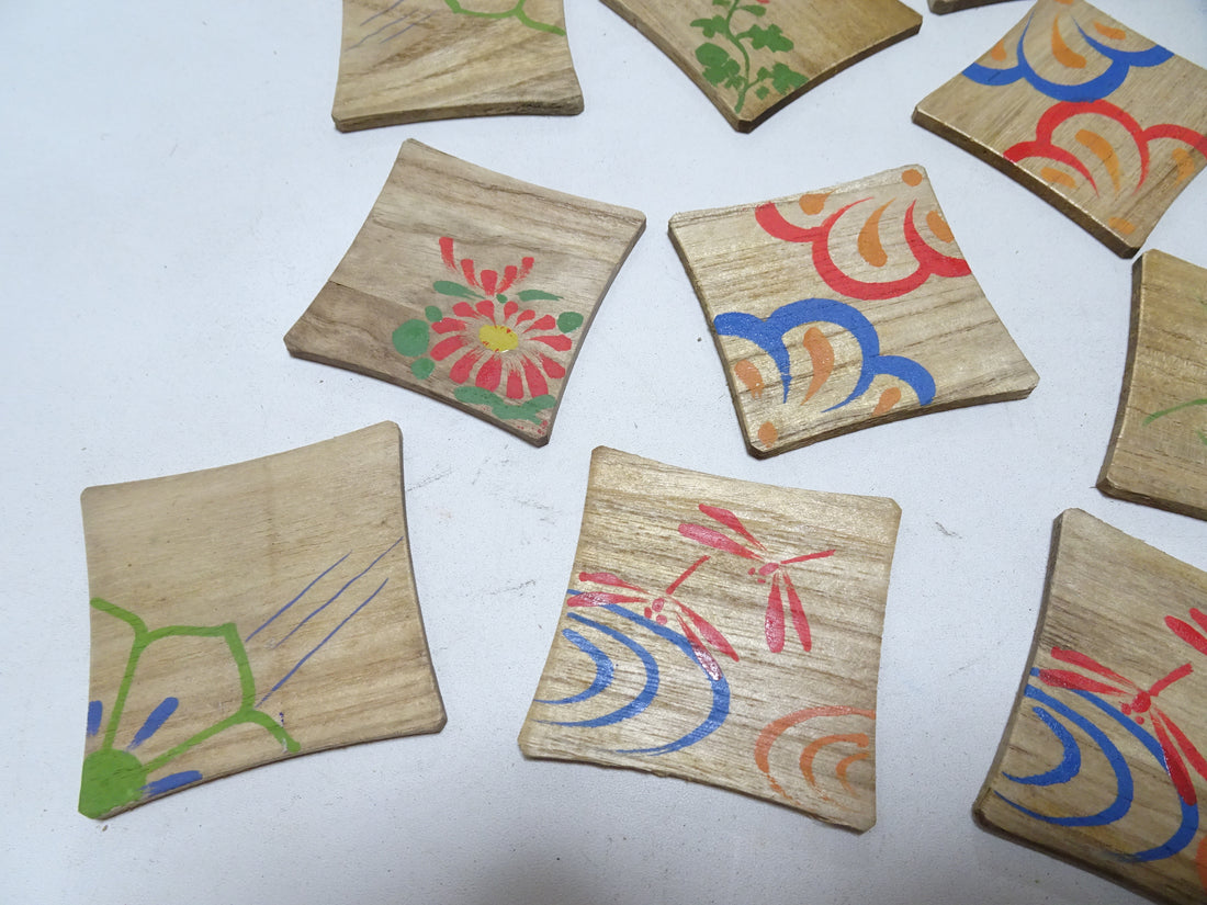 Vintage Japanese Wooden Thread Spools 10sets 17464