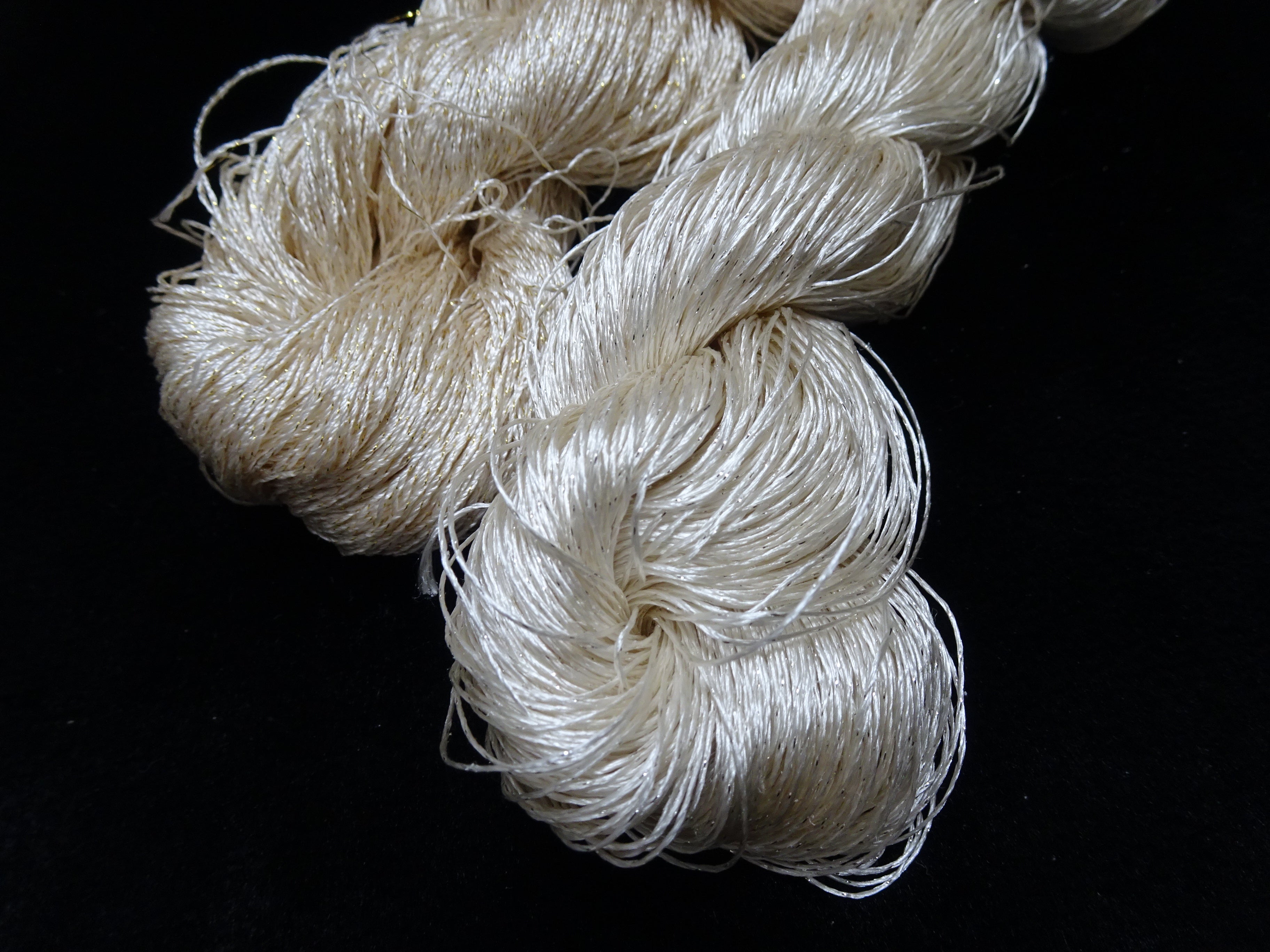 Japanese Vintage High Class Rare Silk Thread 2sets Mixture of Gold embroidery 17910