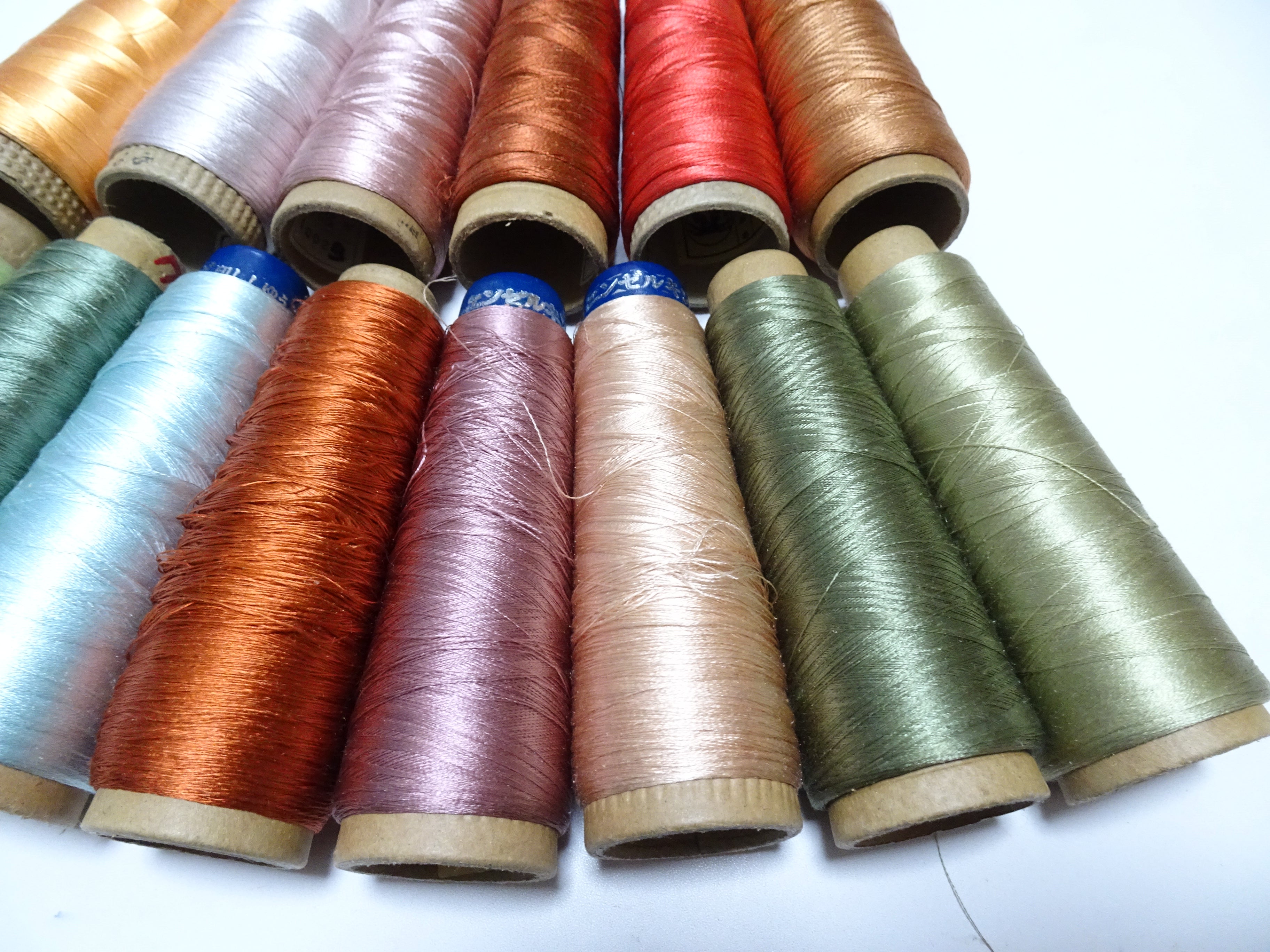 Great deal!! Japanese vintage silk thread 14sets embroidery Imperfect item (please see description for details)  16378