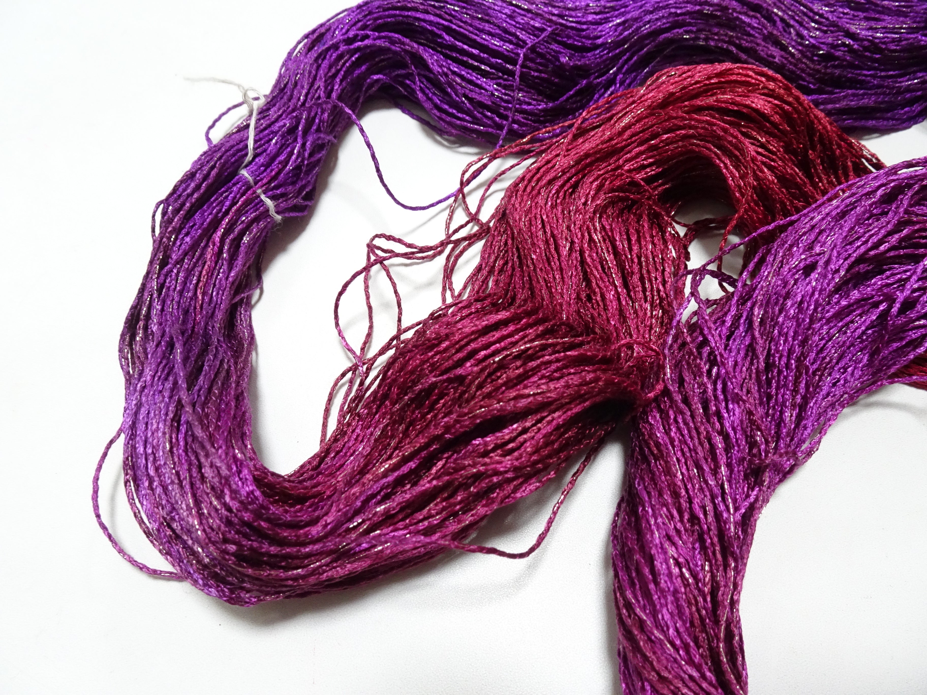 Japanese Tanaka Gen Silk – One-of-a-Kind Hand-Dyed Artistic Silk Thread, Rare Japanese Artisan Yarn, Limited Stock 19125