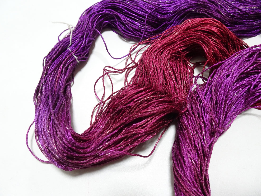 Japanese Tanaka Gen Silk – One-of-a-Kind Hand-Dyed Artistic Silk Thread, Rare Japanese Artisan Yarn, Limited Stock 19125