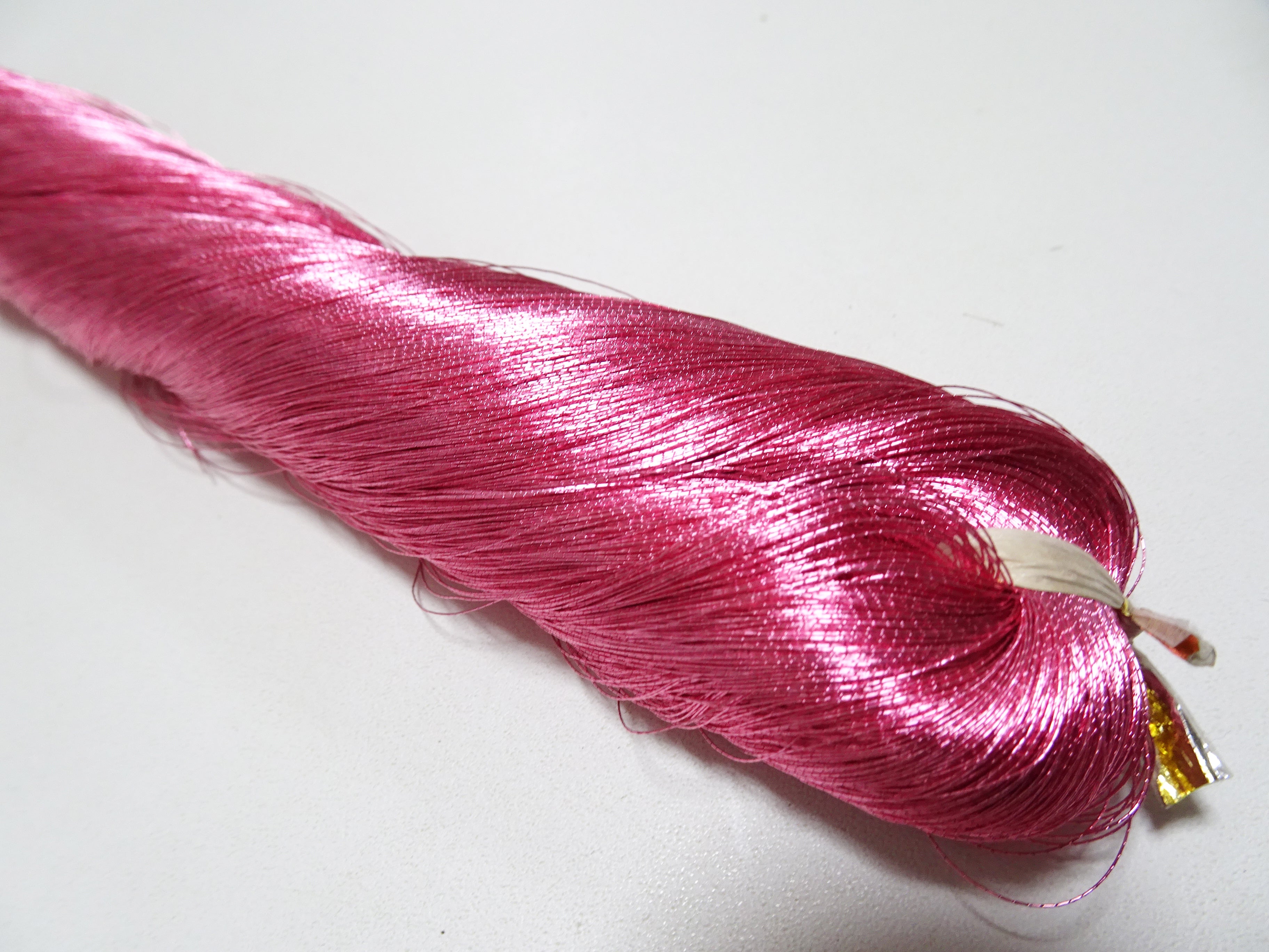 Japanese vintage rare Superb pure silver leaf thread color P13 2000M ...