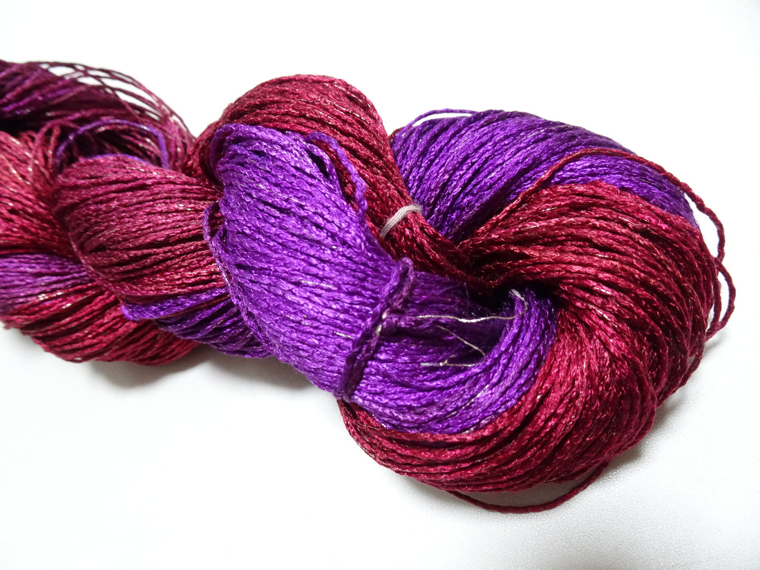Japanese Tanaka Gen Silk – One-of-a-Kind Hand-Dyed Artistic Silk Thread, Rare Japanese Artisan Yarn, Limited Stock 19125